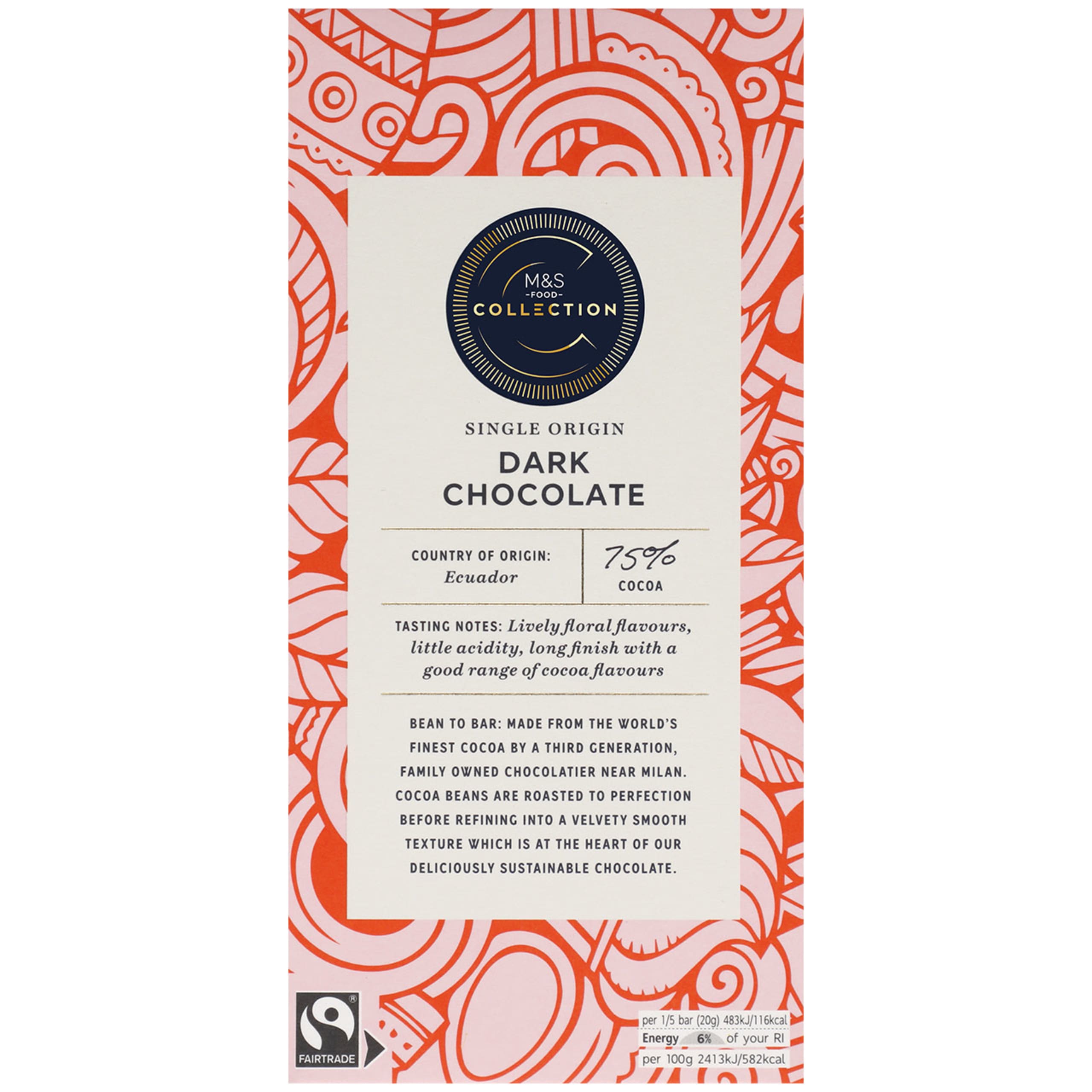 75% Cocoa Single Origin Dark Chocolate 1 of 1
