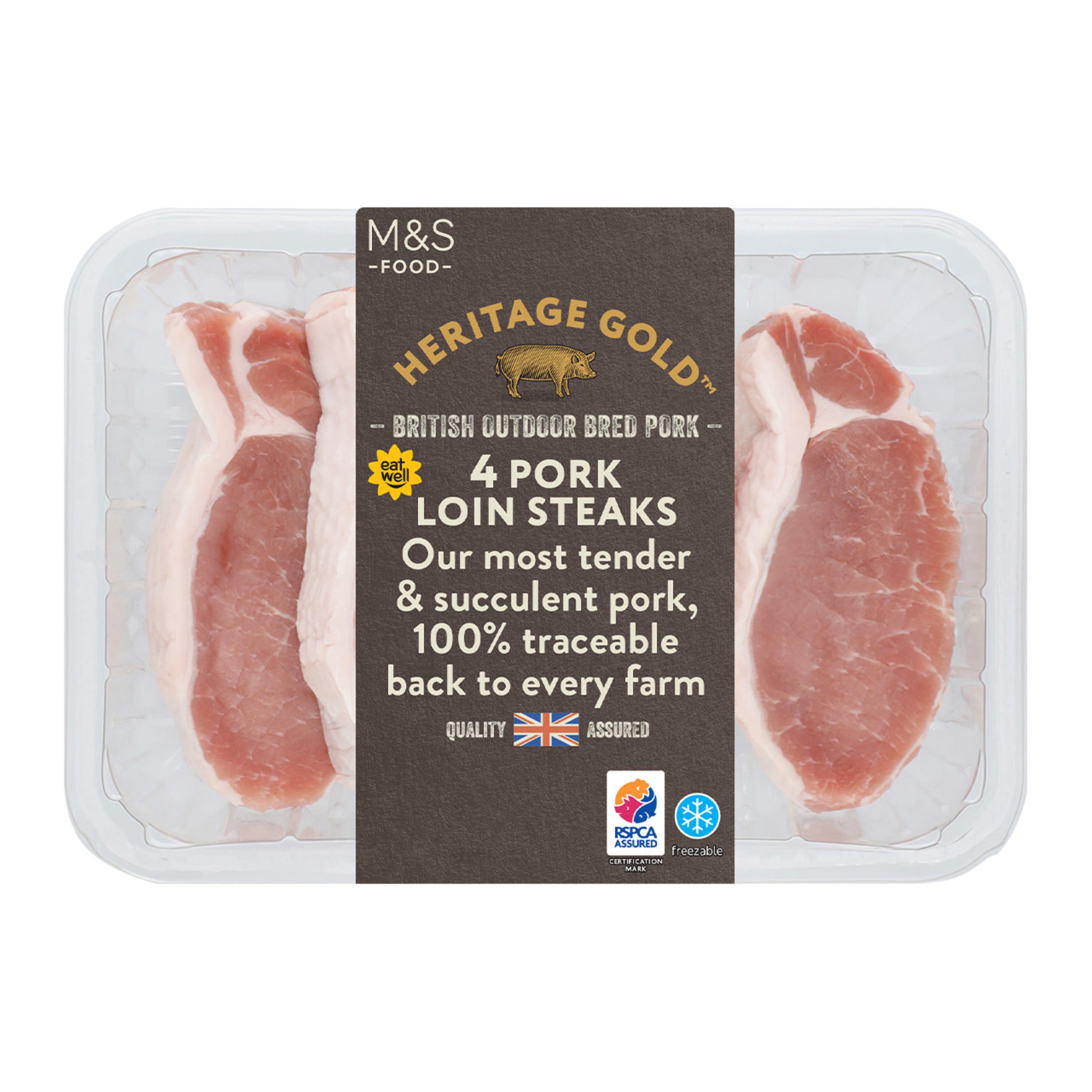 British Outdoor Bred Pork Loin Steaks 1 of 1
