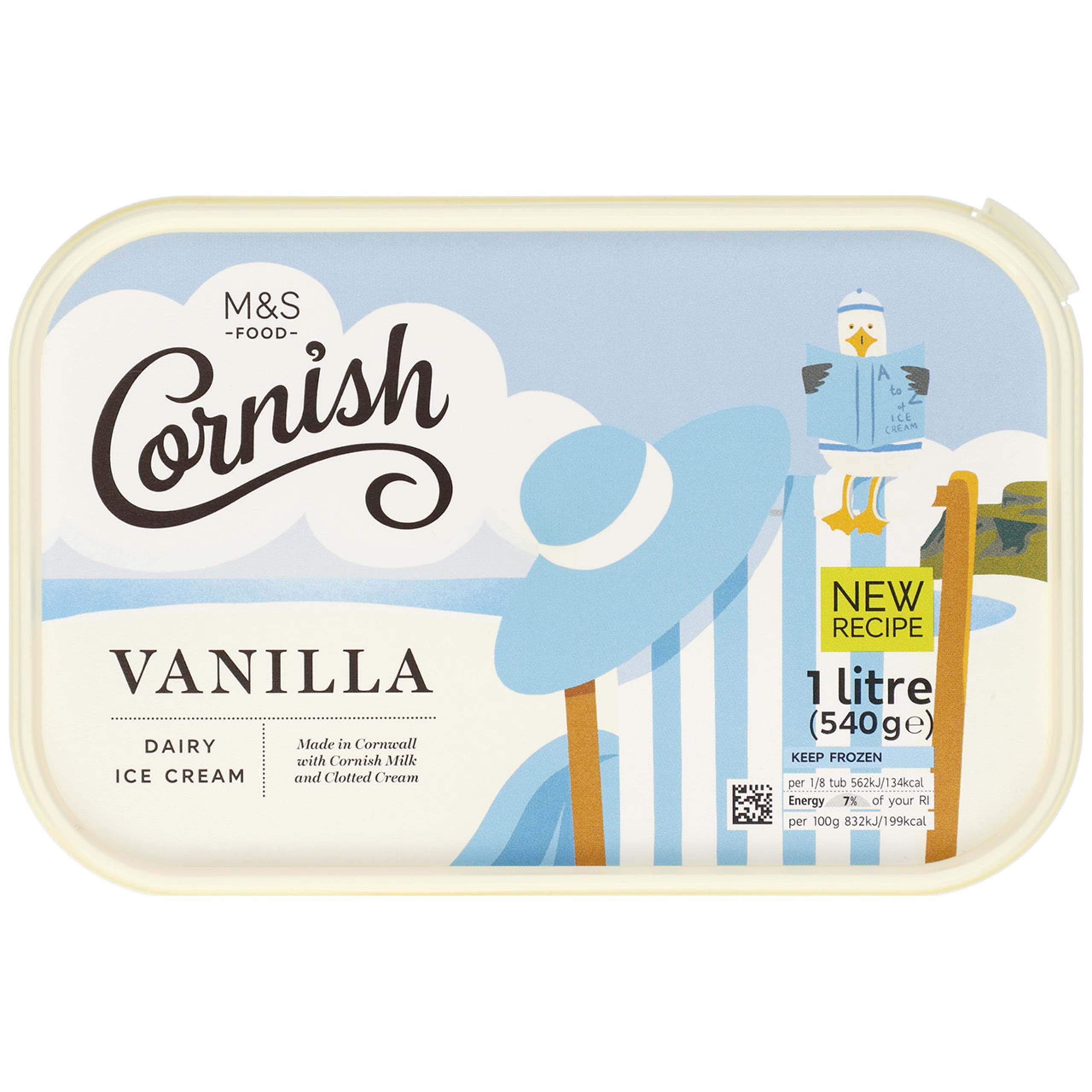 Cornish Clotted Cream Vanilla Dairy Ice Cream 1 of 3