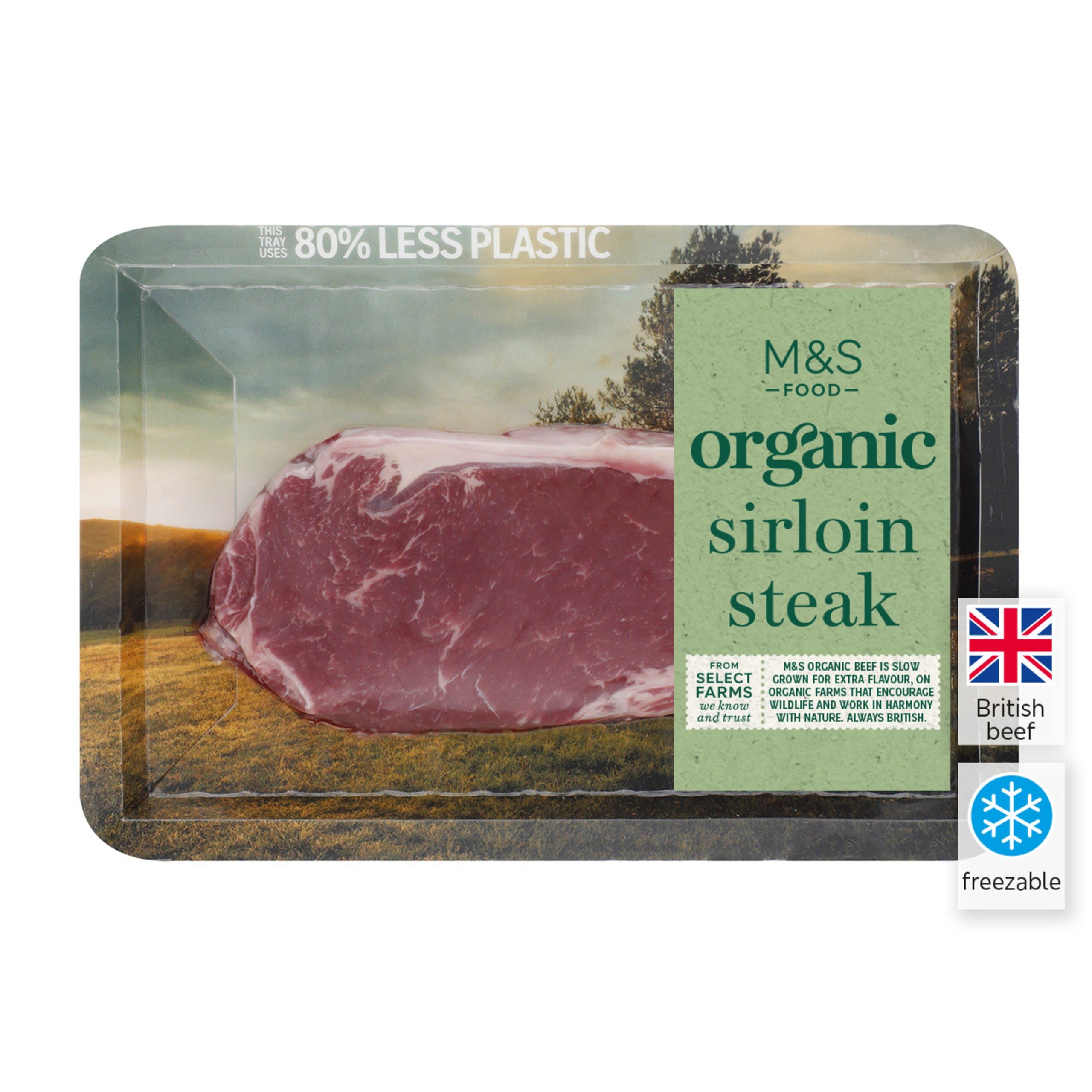 Organic British Sirloin Steak 1 of 2