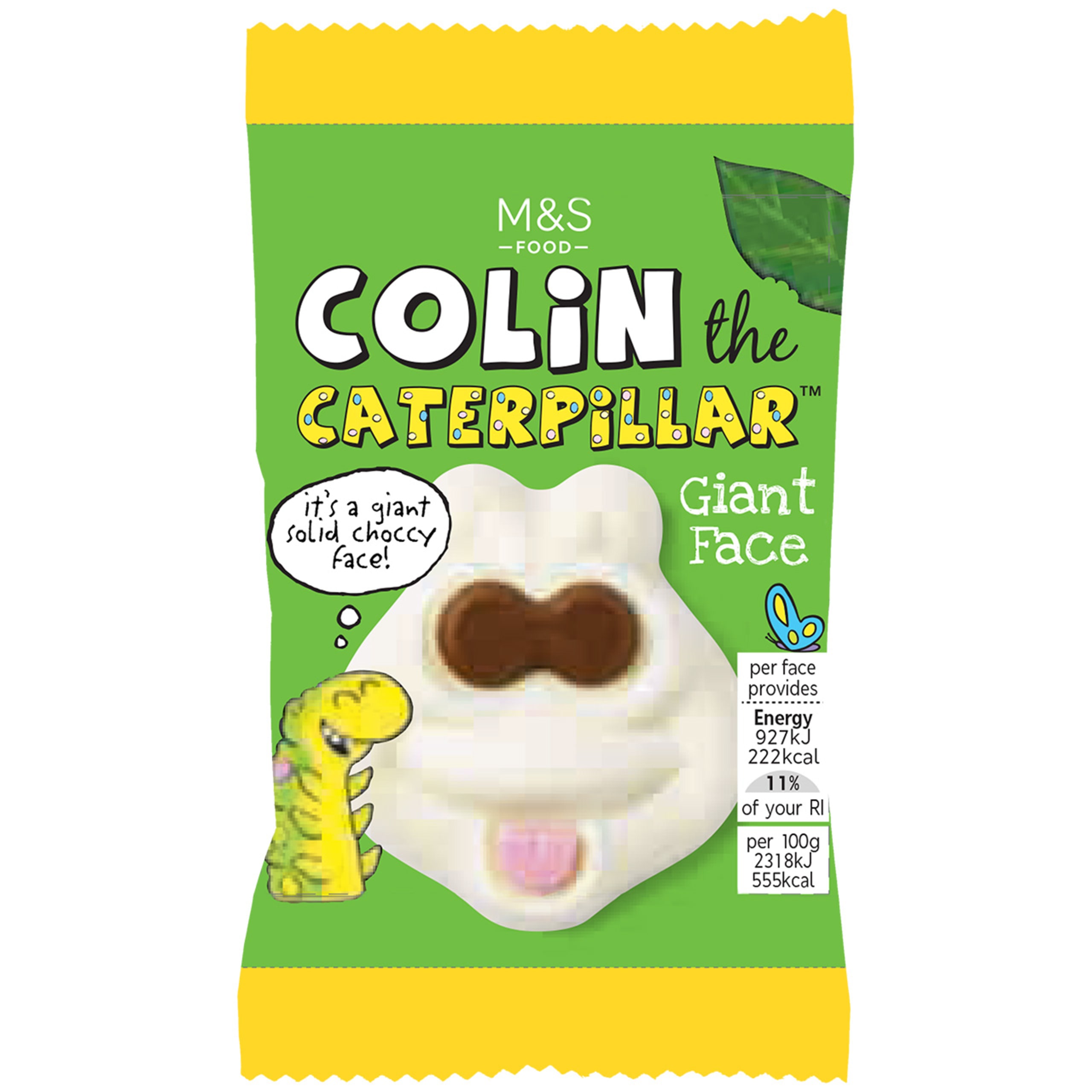 Colin the Caterpillar Giant Chocolate Face 1 of 1