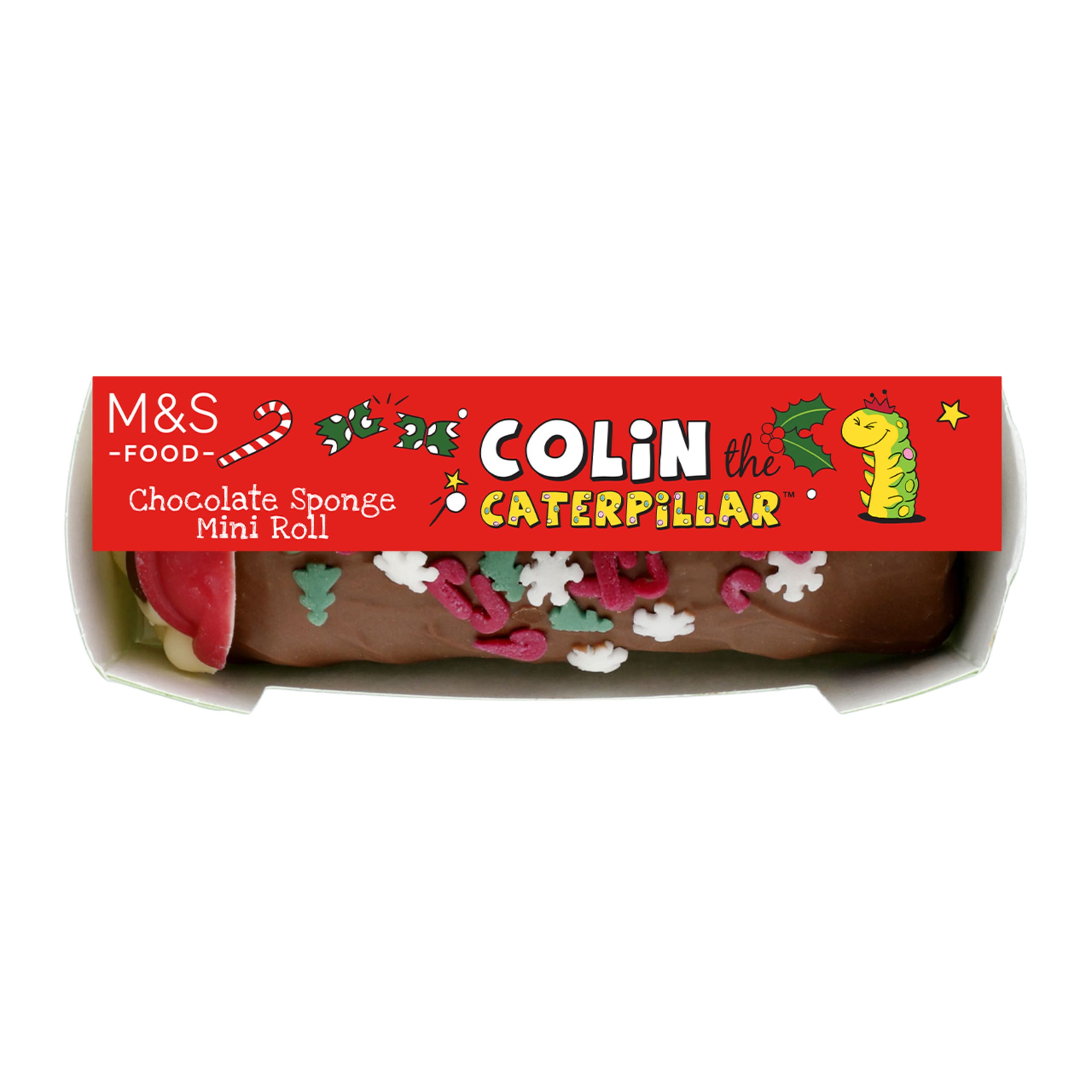 Colin the Caterpillar Chocolate Sponge Mini Roll 1 of 2