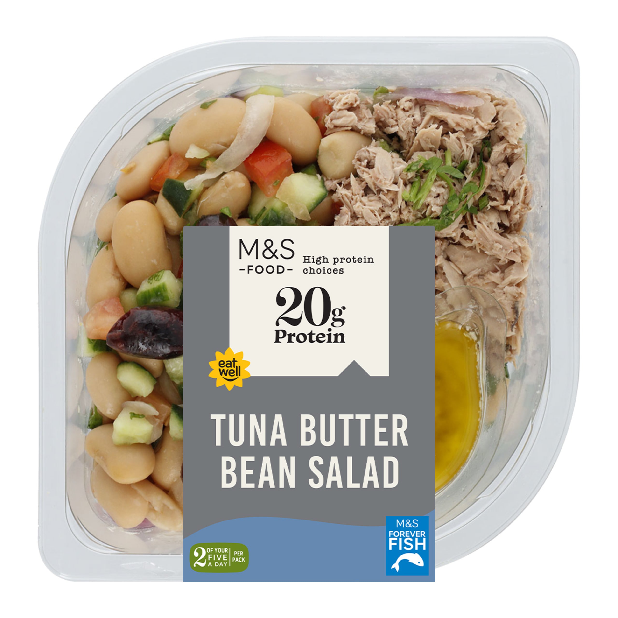 High Protein Tuna Butter Bean Salad 1 of 1
