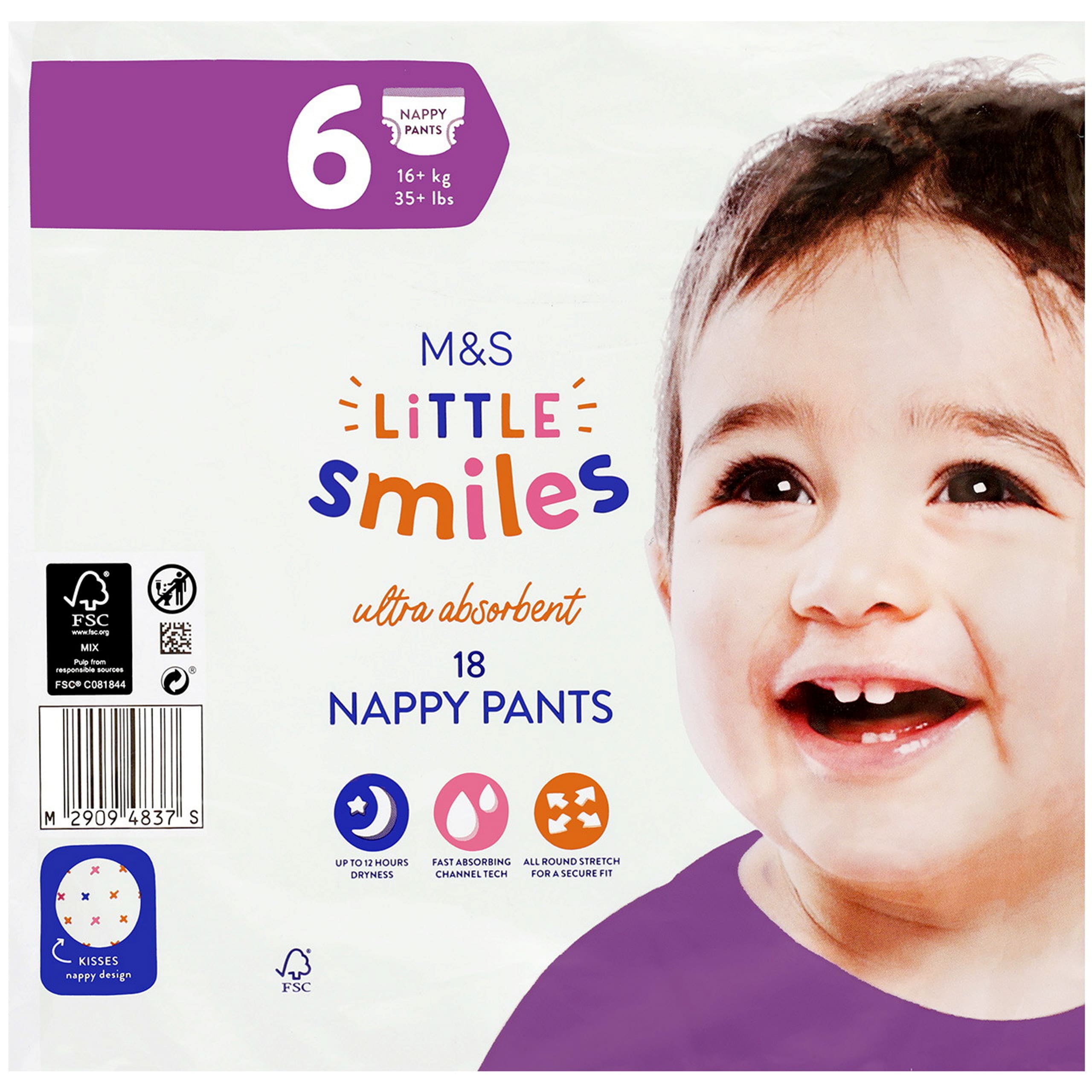 Little Smiles Size 6 Ultra Absorbent Nappy Pants 1 of 1