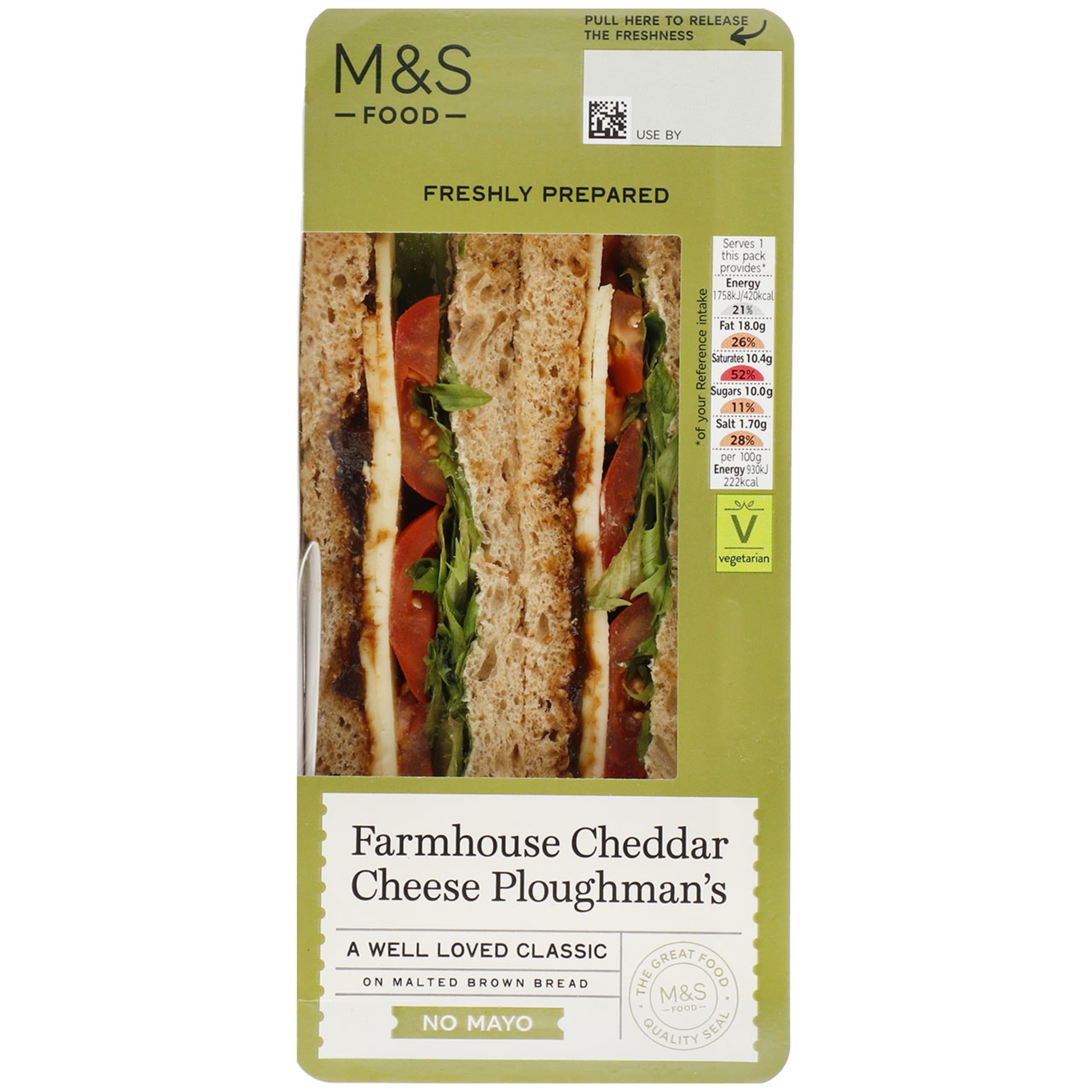 Farmhouse Cheddar Cheese Ploughman's Sandwich 1 of 1