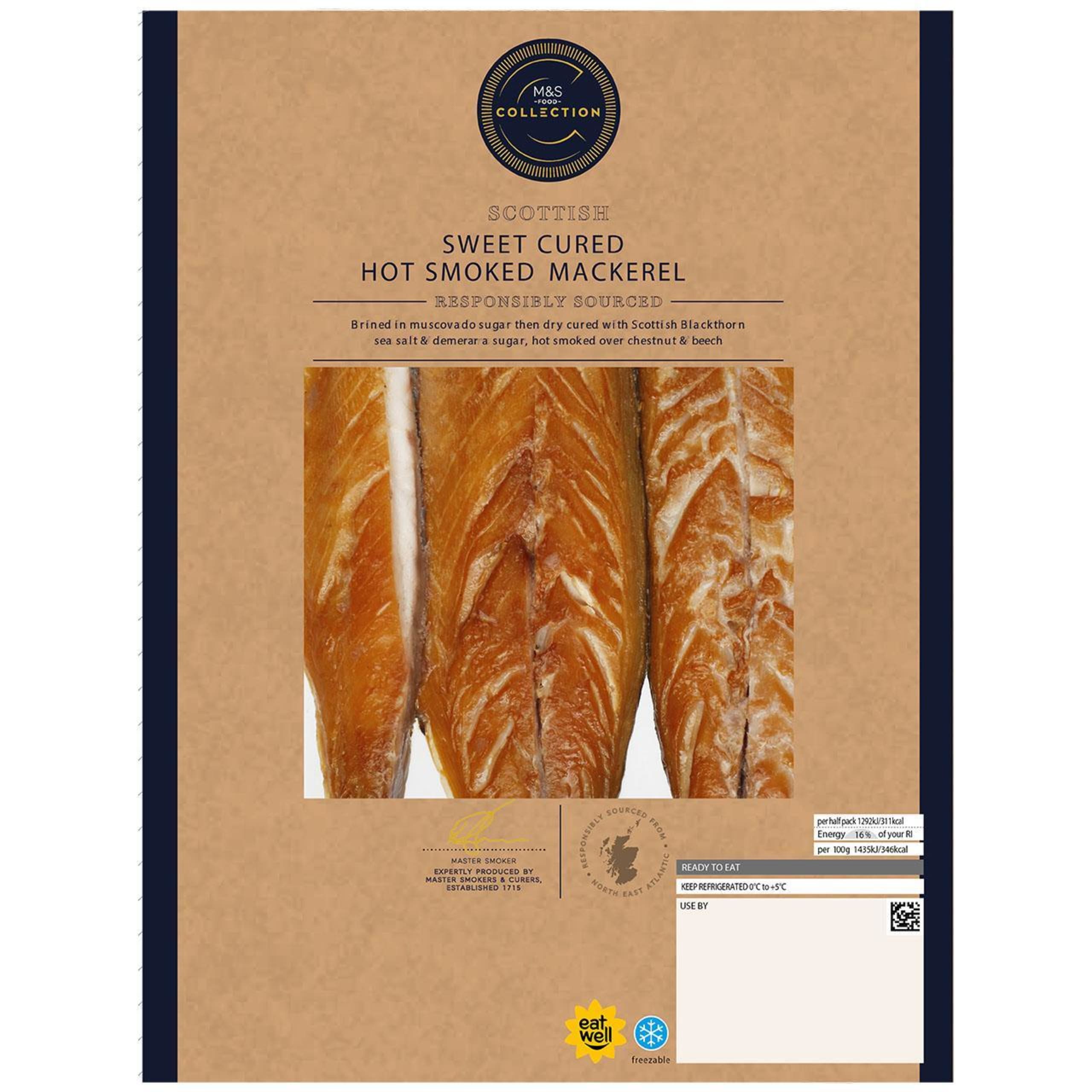 Scottish Sweet Cured Hot Smoked Mackerel 1 of 1