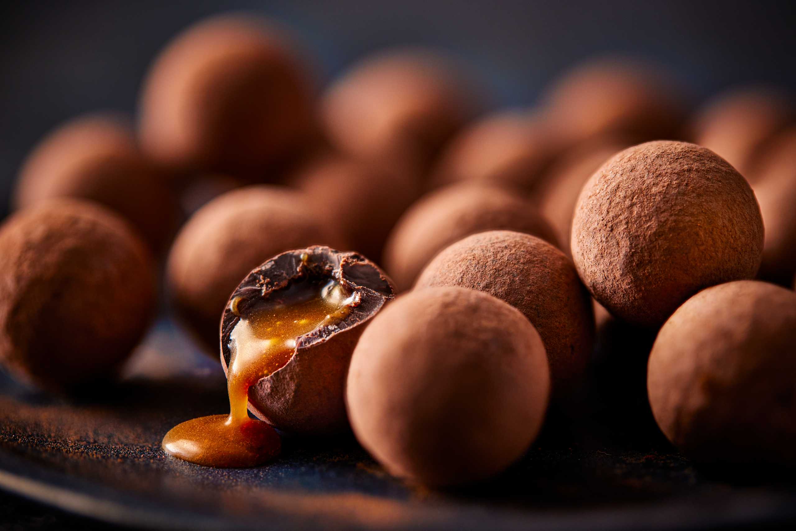 Cocoa Dusted Salted Caramels 2 of 2