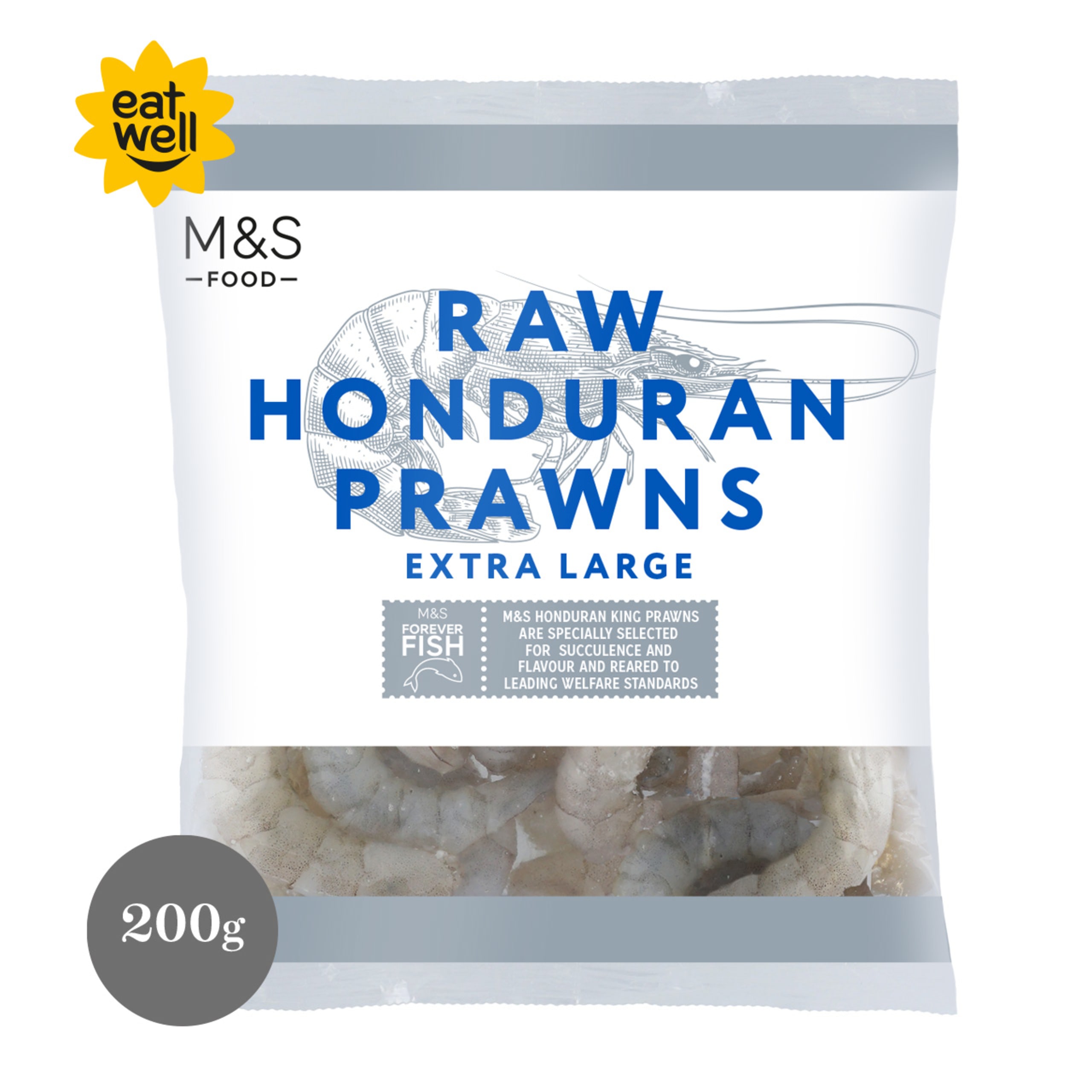 Raw Honduran Prawns 1 of 1