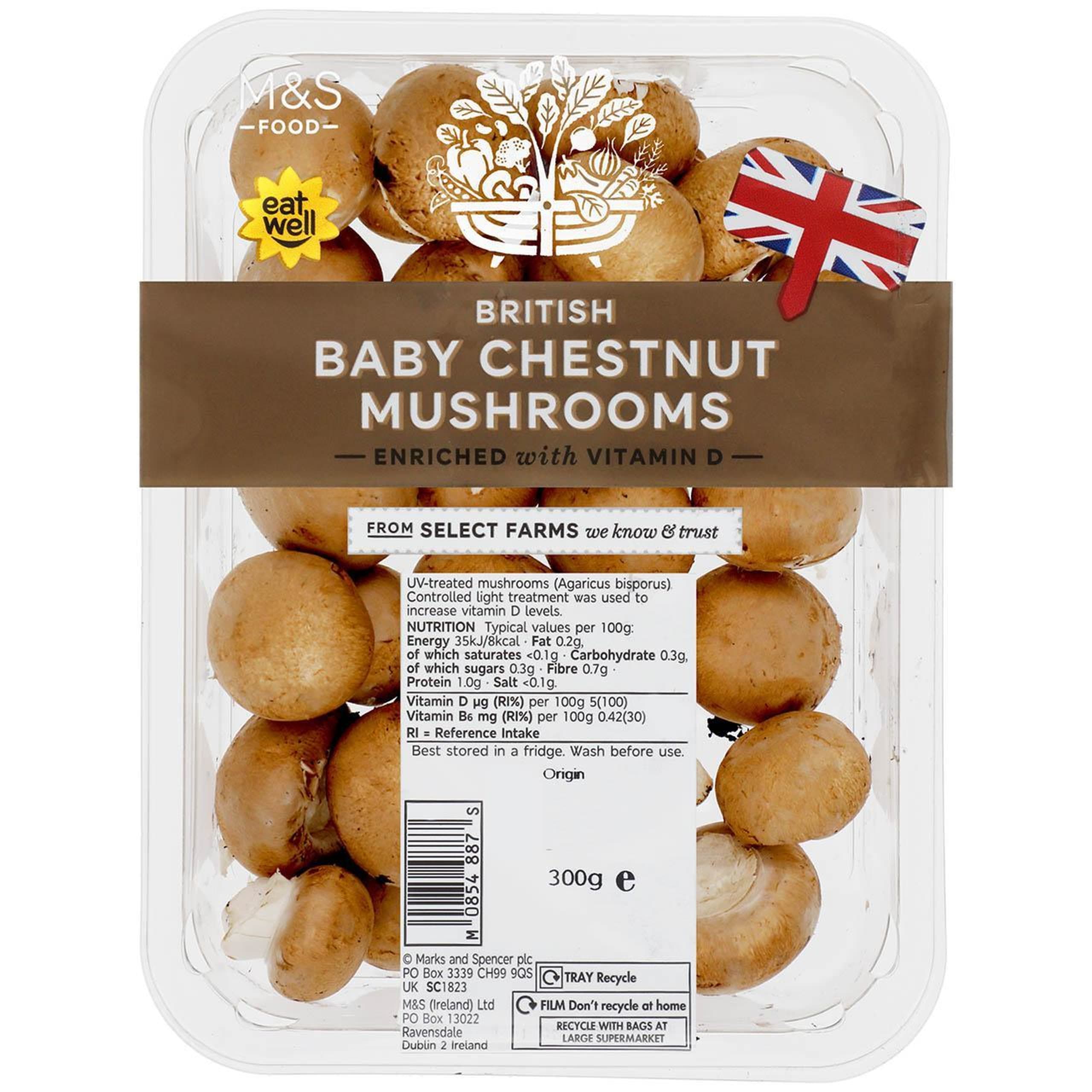 British Baby Chestnut Mushrooms 1 of 1