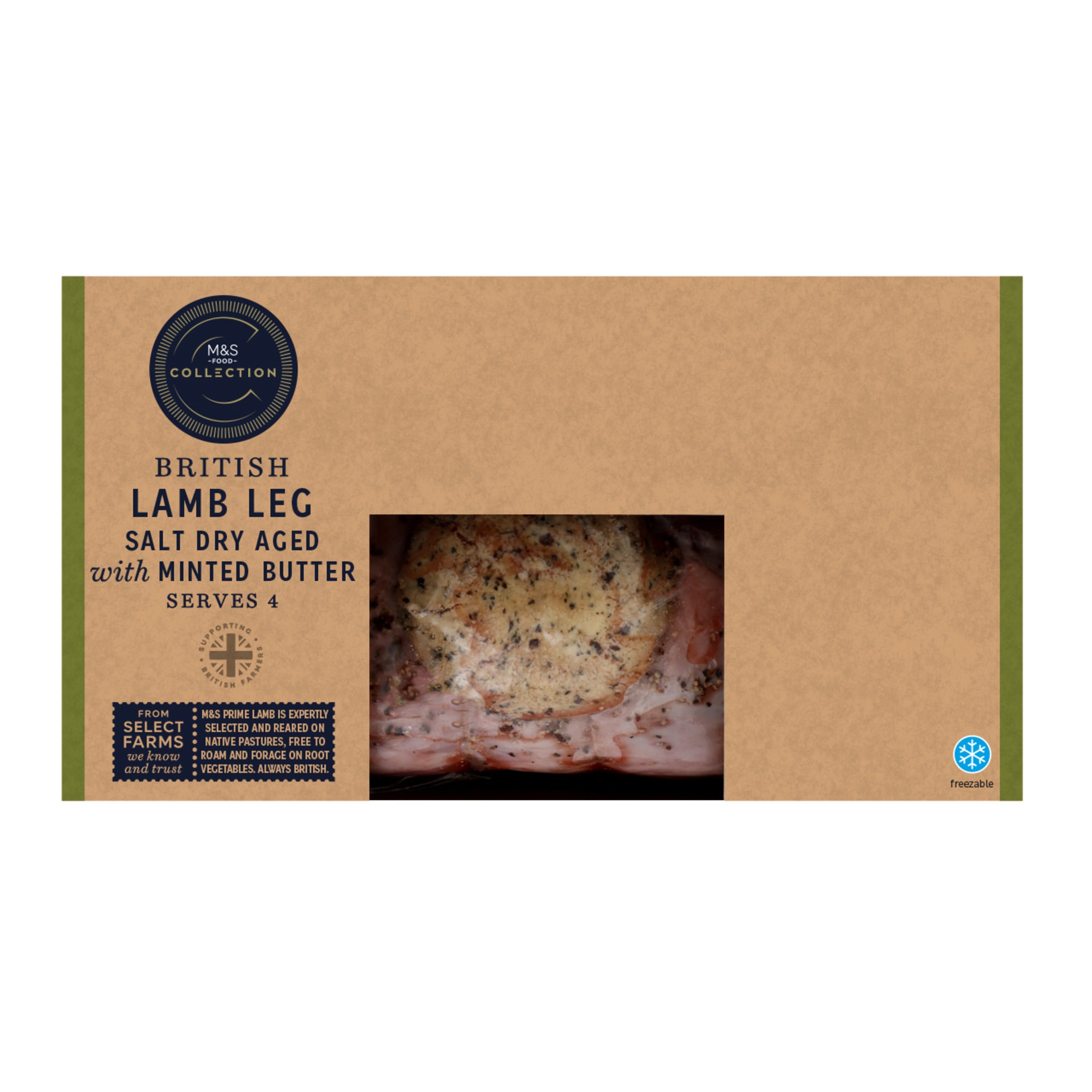 Collection British Lamb Leg Salt Dry Aged with Minted Butter 1 of 1