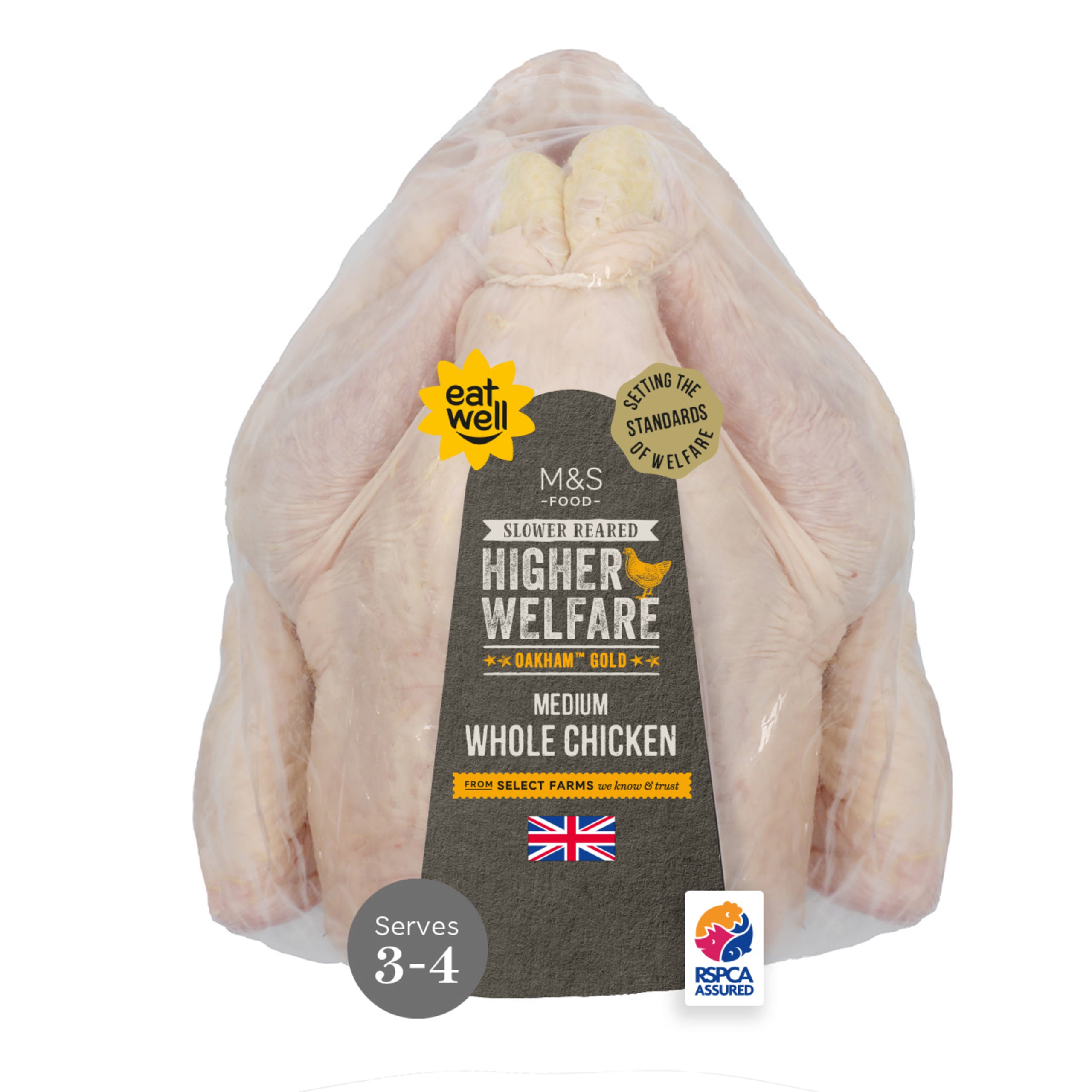 Slower Reared Higher Welfare Oakham Gold Chicken 1 of 1