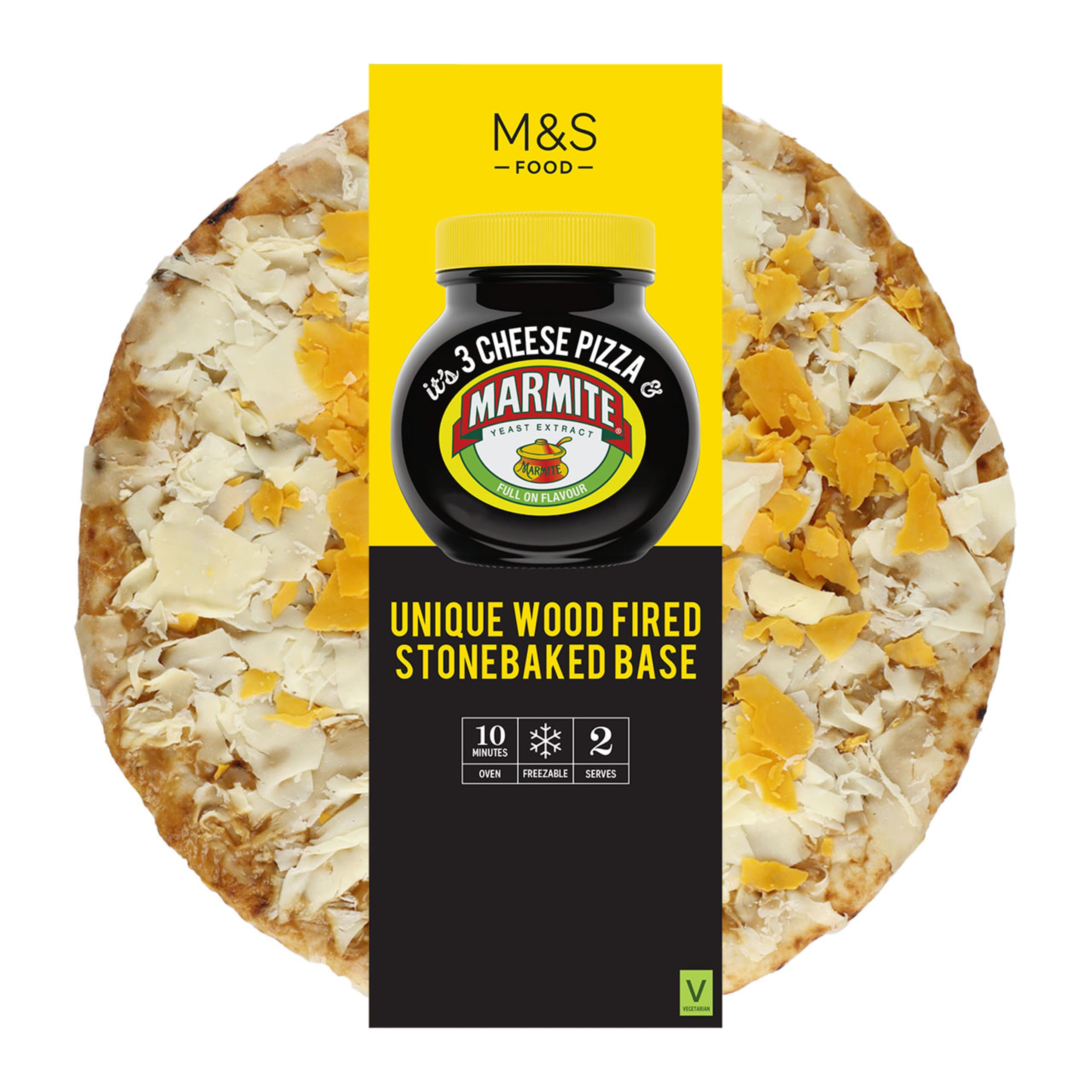 Three Cheese and Marmite Pizza 1 of 2