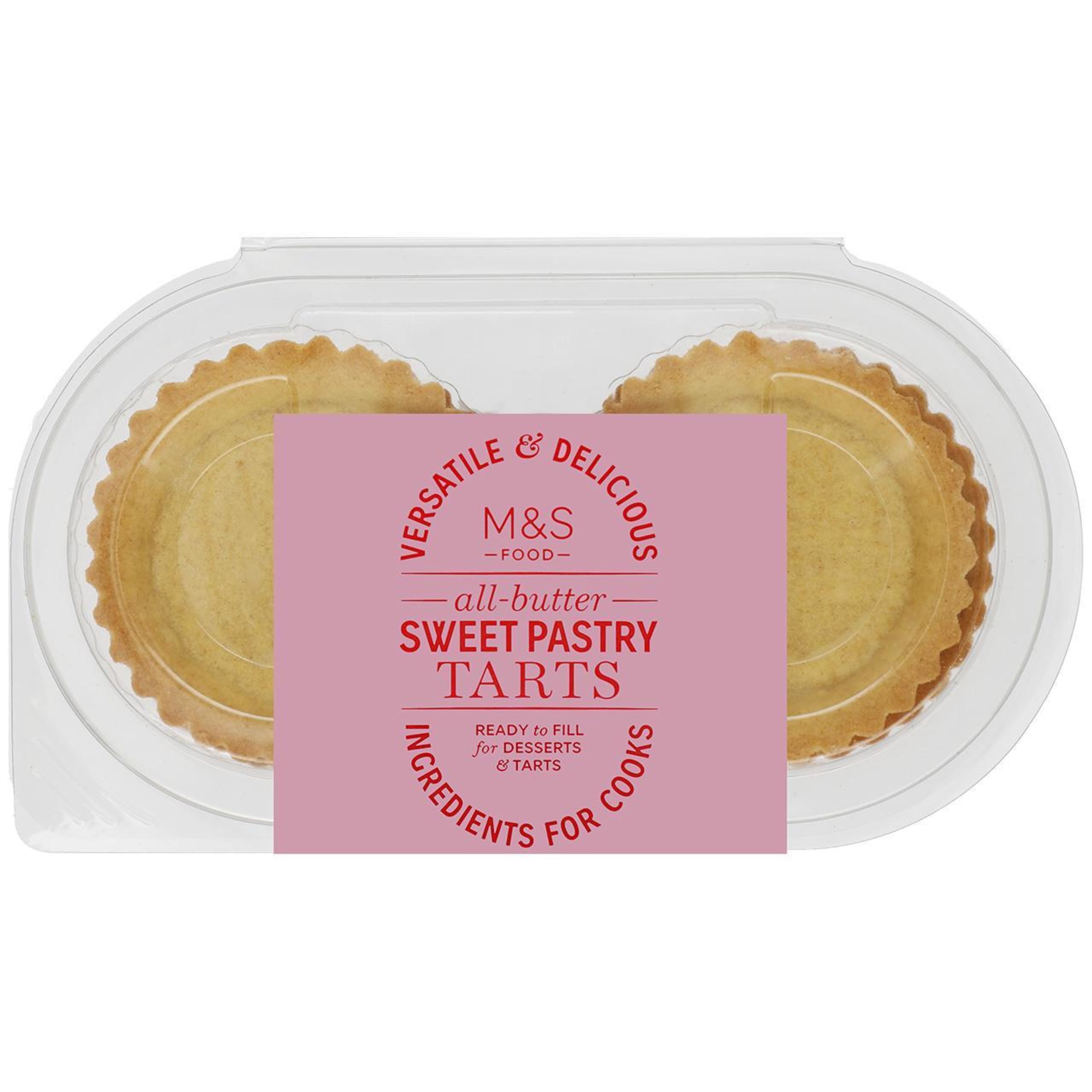 6 All Butter Sweet Pastry Tarts 1 of 2