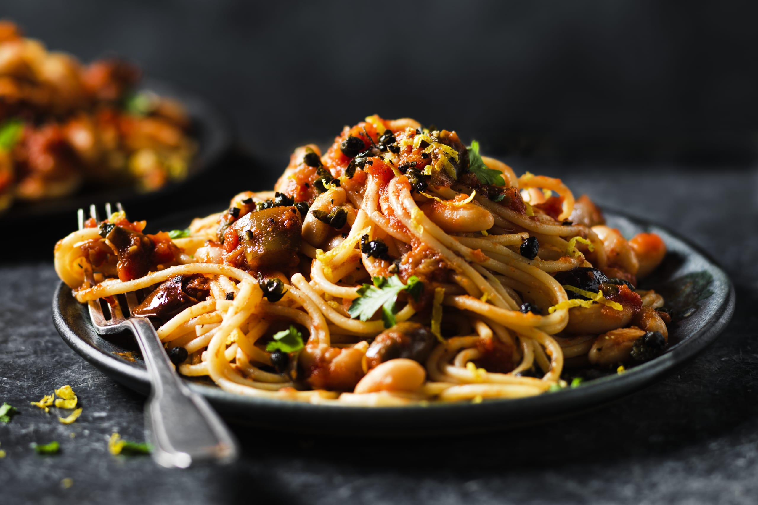 Italian Aubergine, Olive and Wild Caper Stir In Pasta Sauce 2 of 2