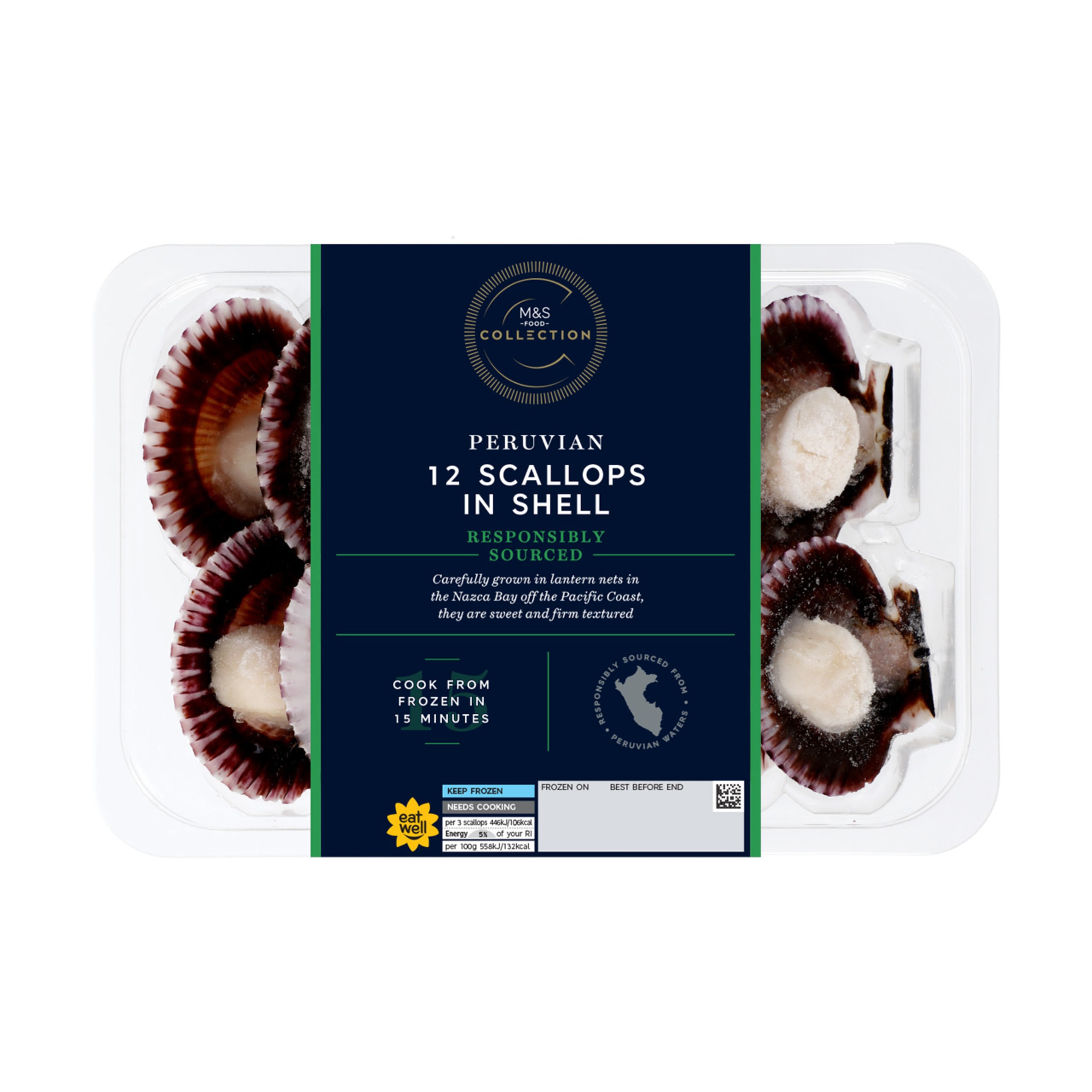 Collection Peruvian Scallops in Shell M&S