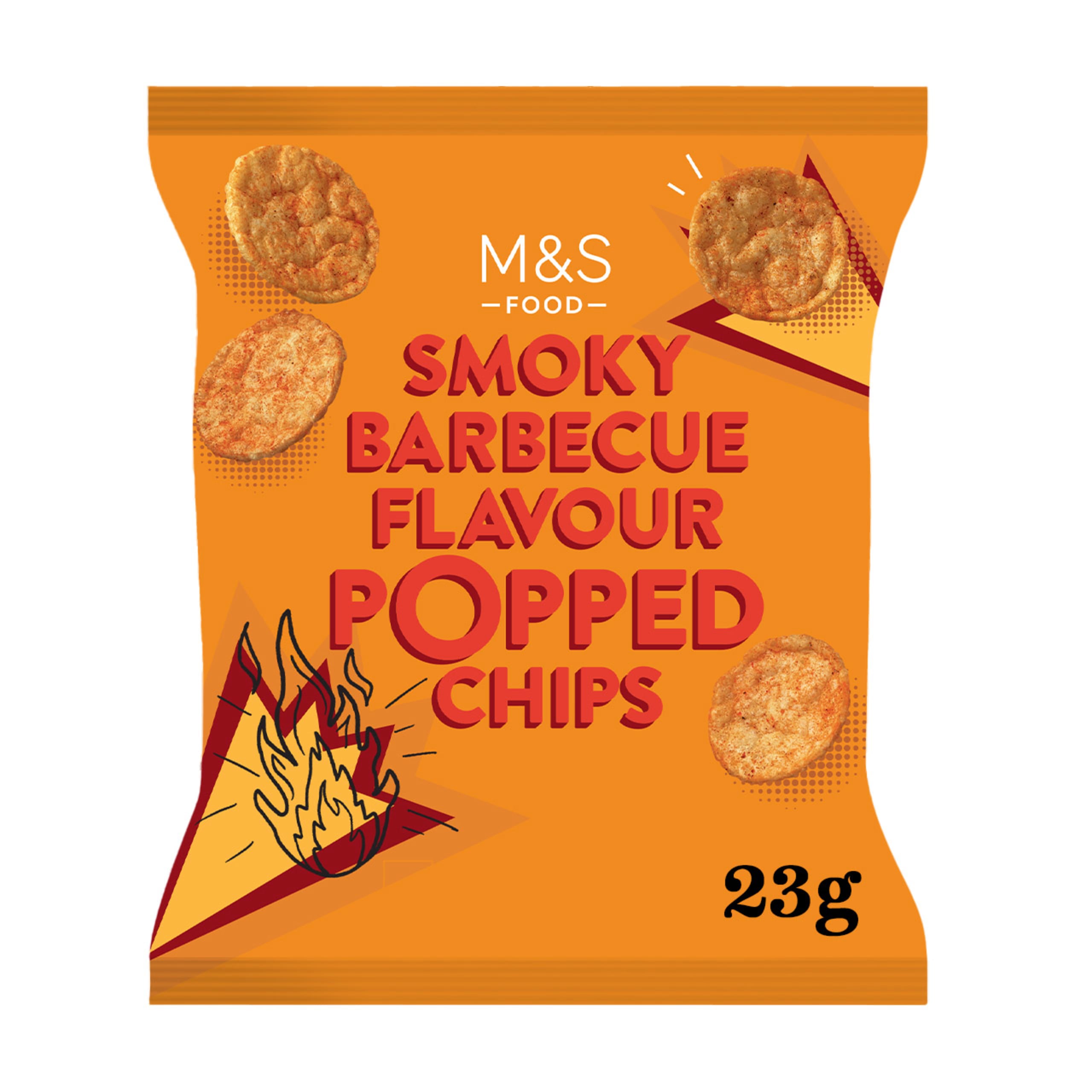 Smoky Barbecue Flavour Popped Chips 1 of 2