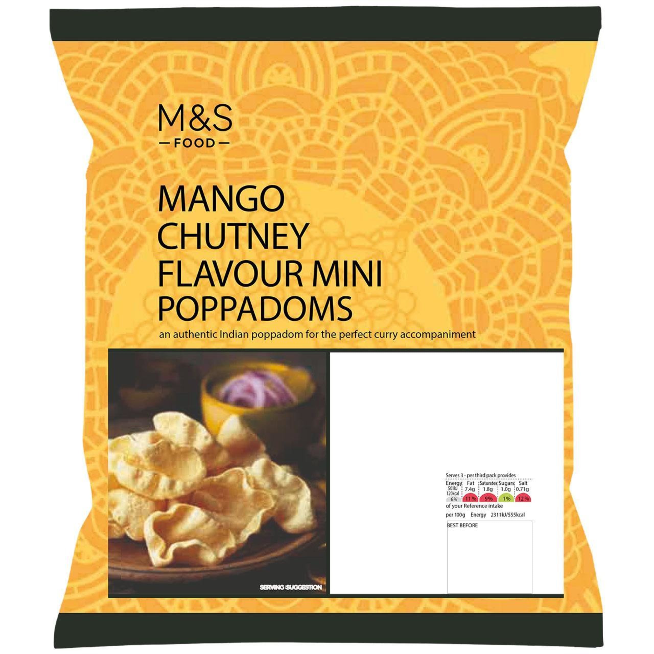 Mango Chutney Flavour Mini Poppadoms 1 of 1