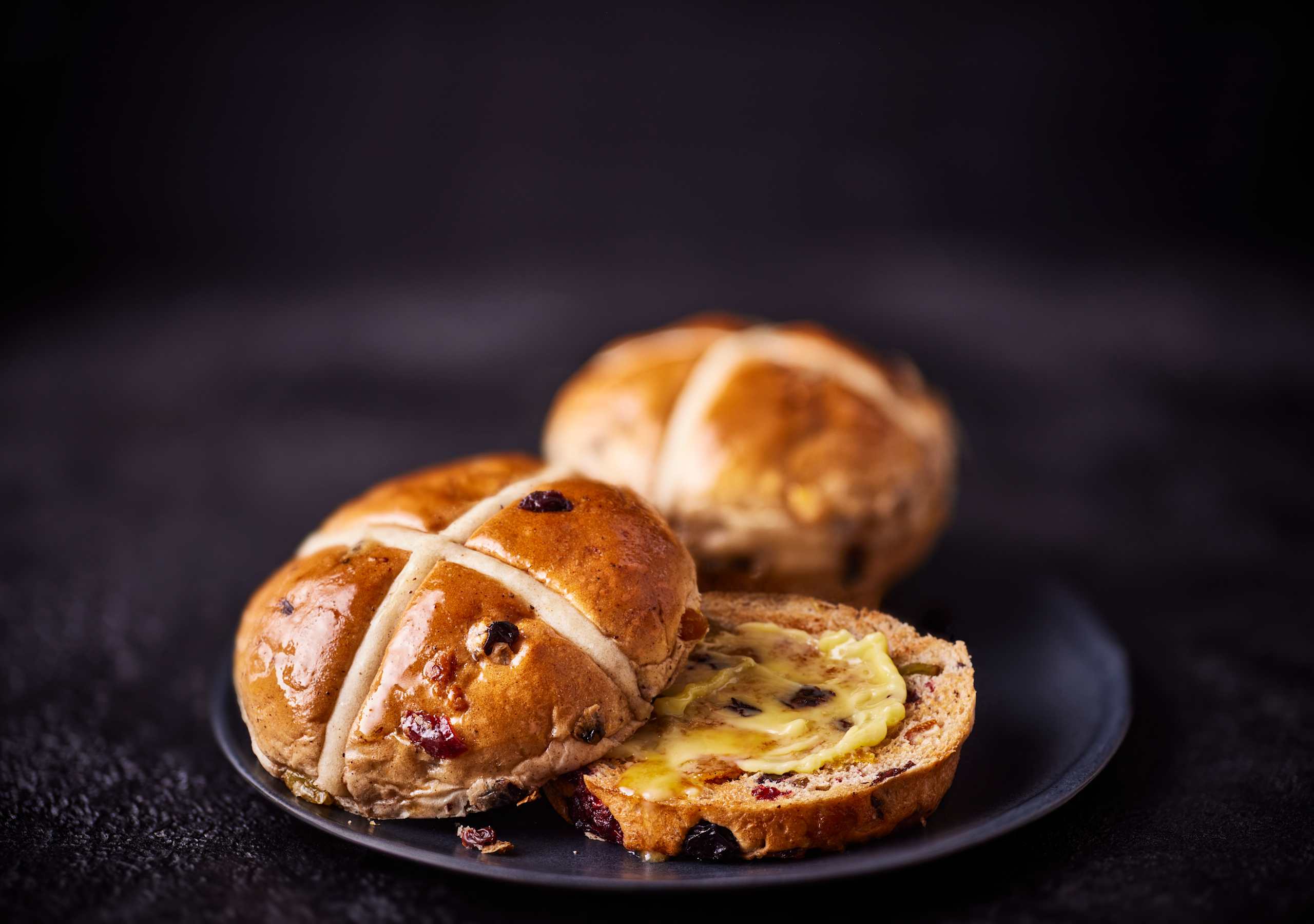 2 Rich & Fruity Hot Cross Buns 2 of 2