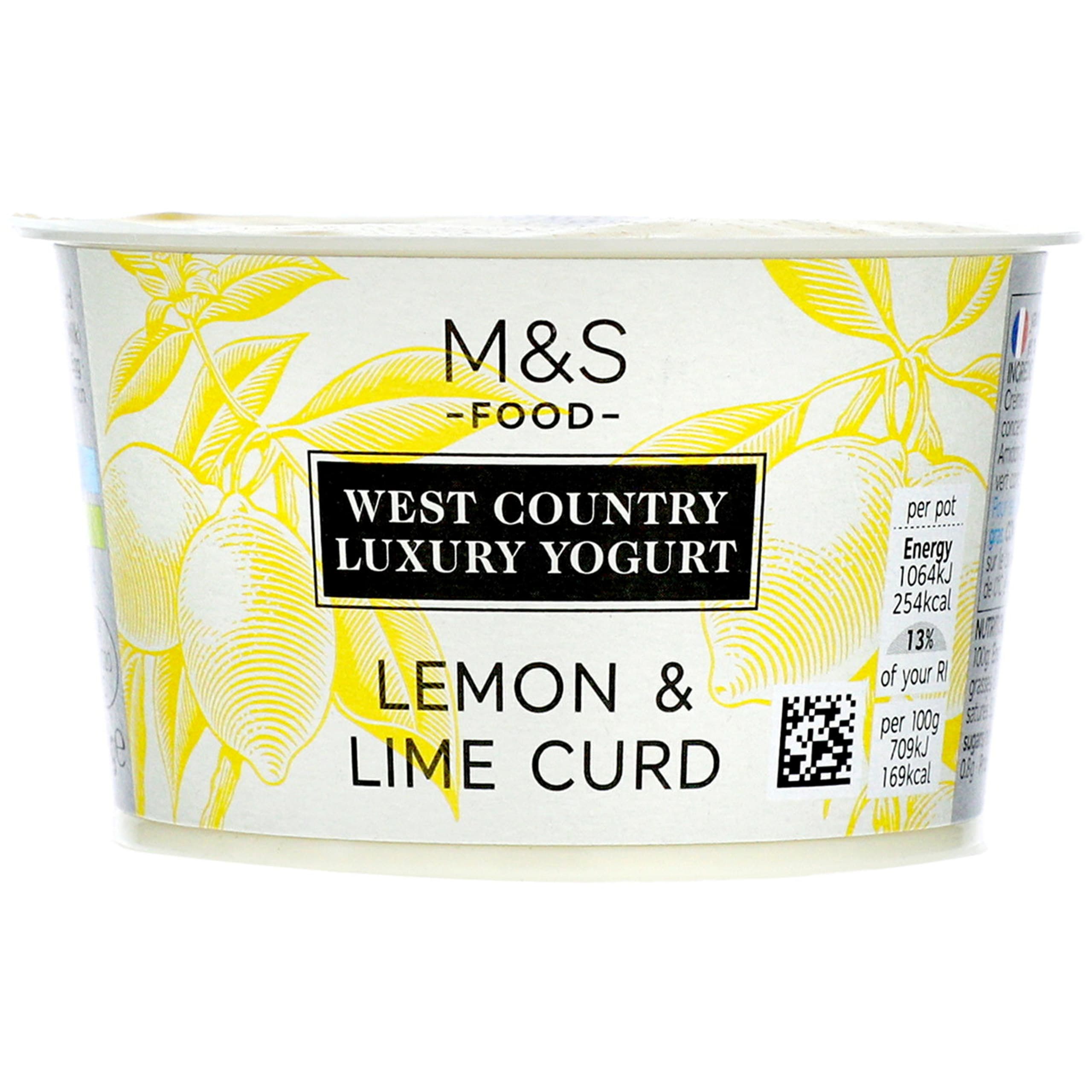 West Country Luxury Lemon and Lime Curd Yogurt 1 of 1