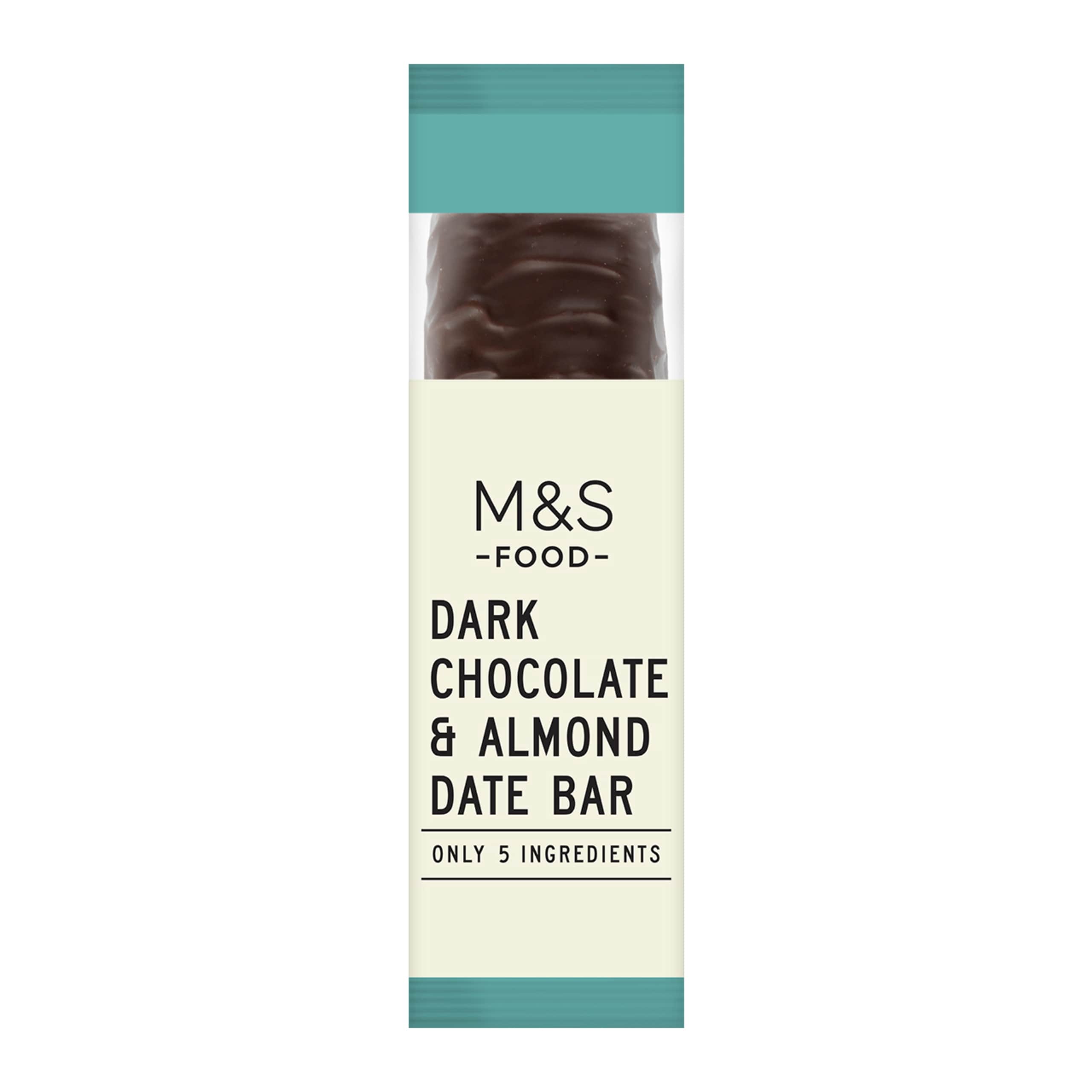 Only 5 Ingredients Dark Chocolate and Almond Date Bar 1 of 2
