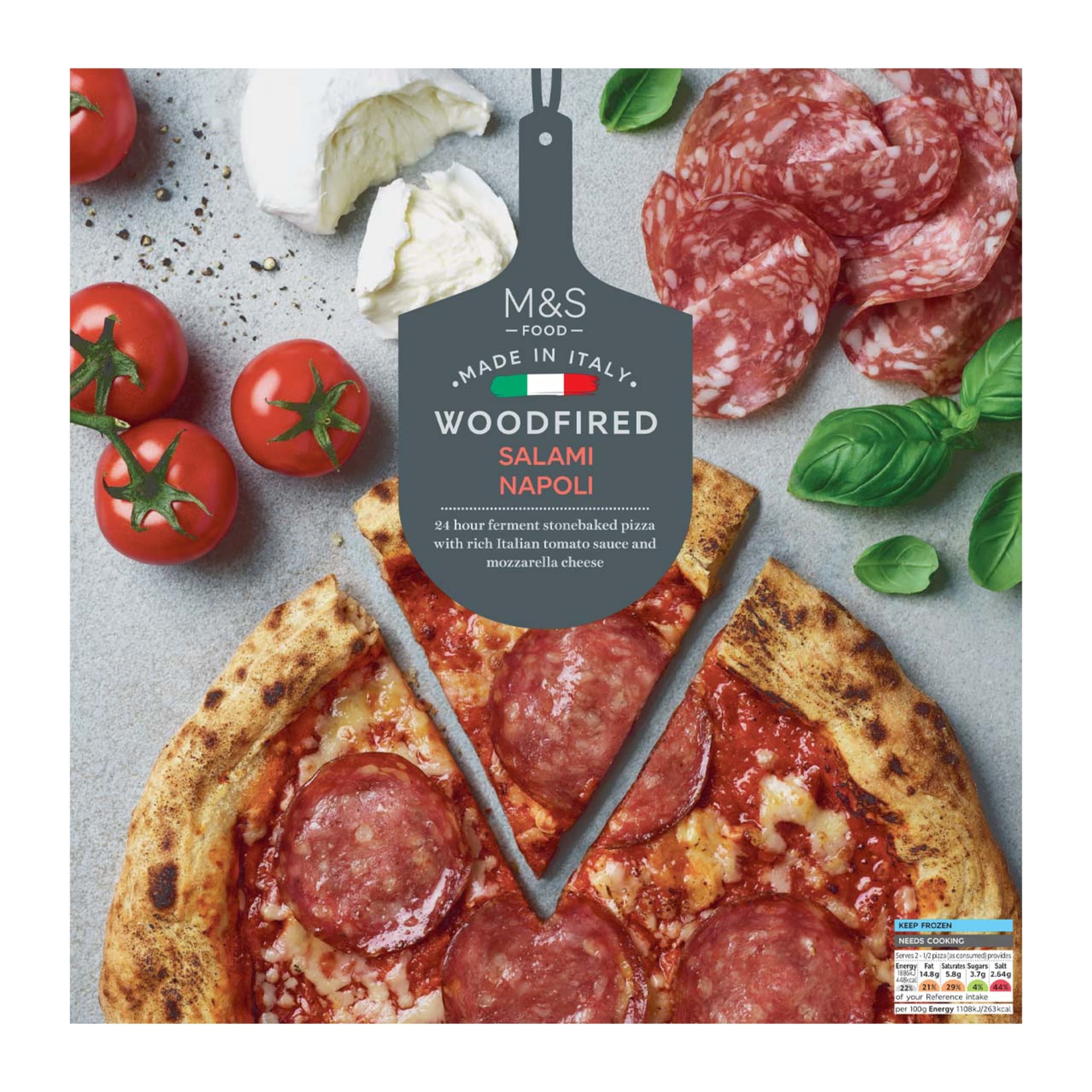 Woodfired Salami Napoli Pizza 1 of 2