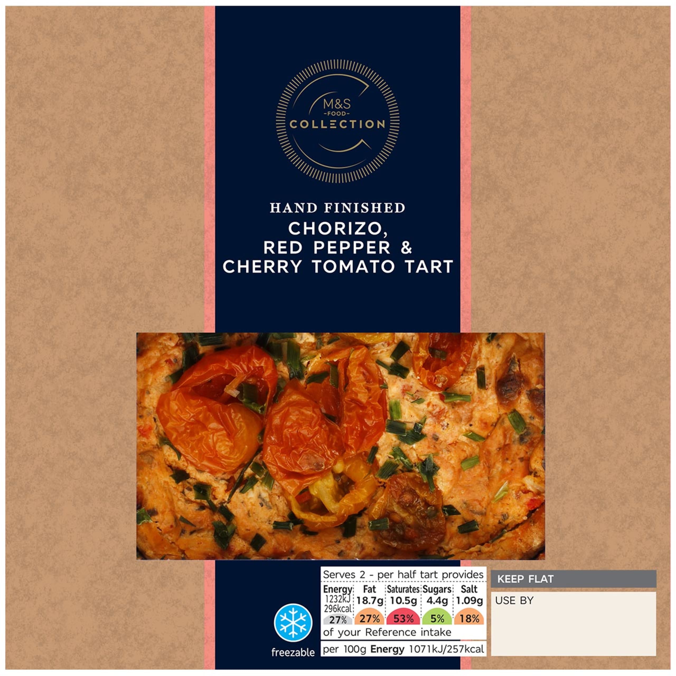 Collection Hand Finished Chorizo, Red Pepper and Cherry Tomato Tart 1 of 1