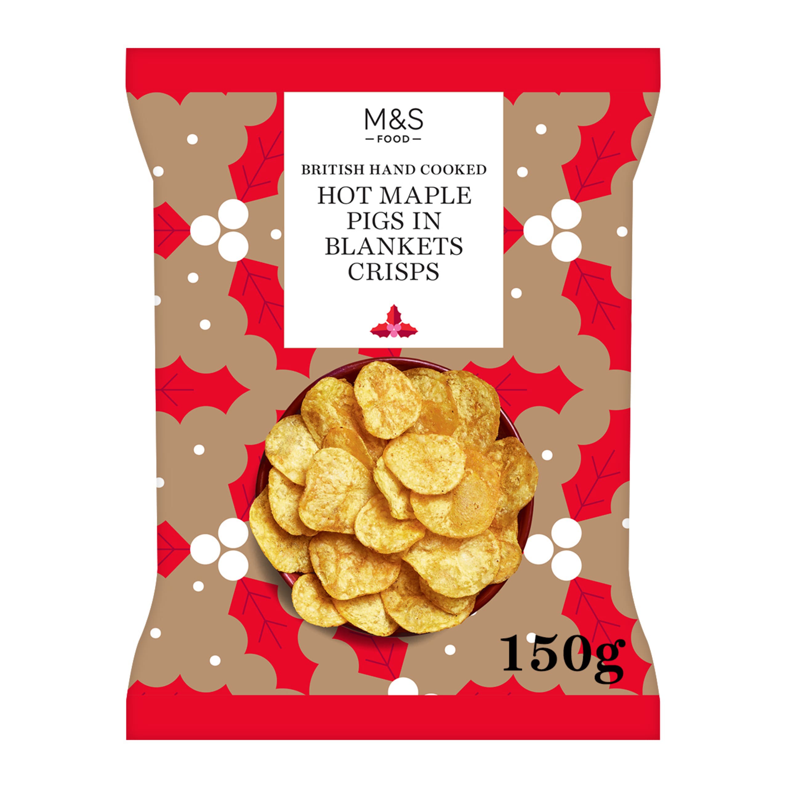 British Hand Cooked Hot Maple Pigs in Blankets Crisps 1 of 2