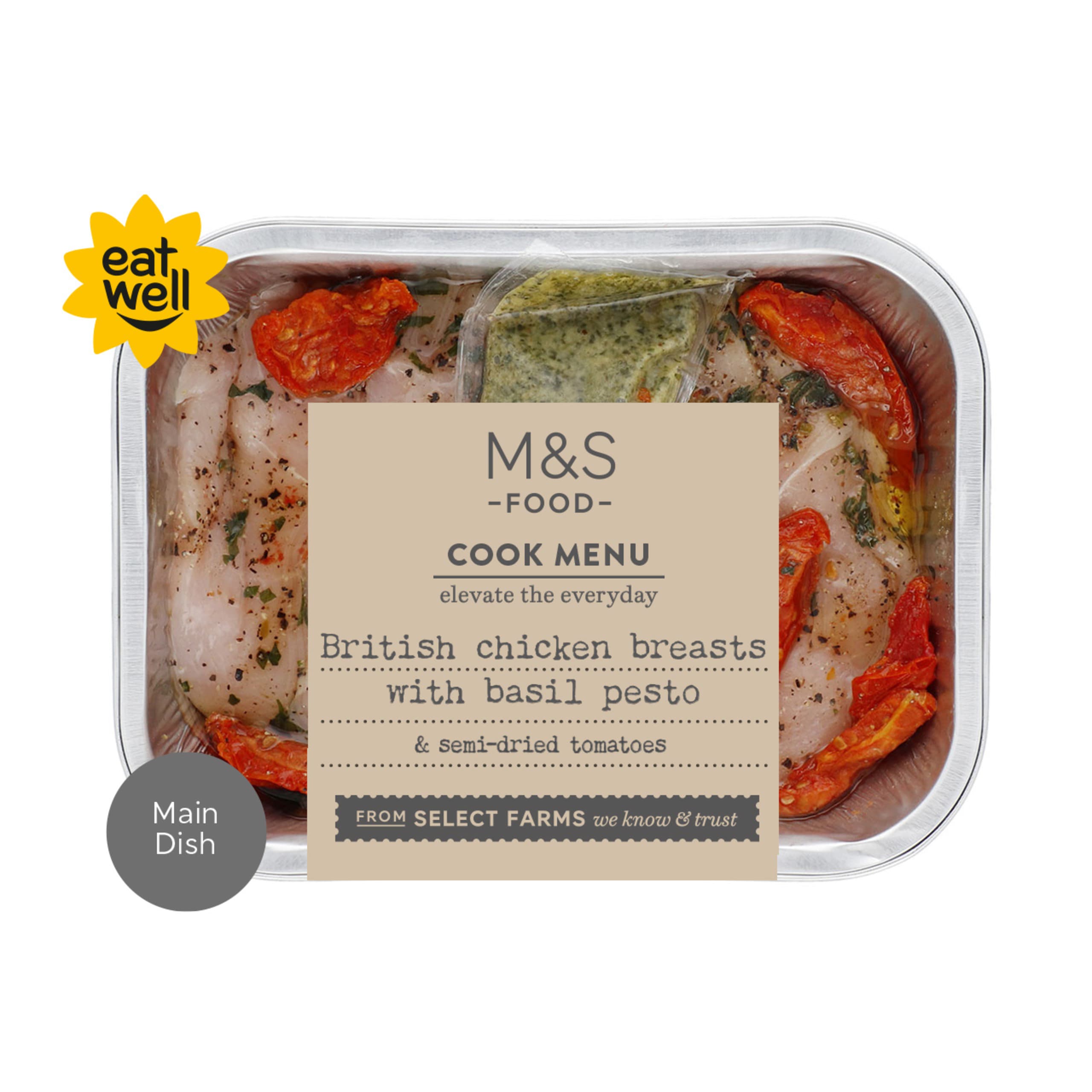 British Chicken Breasts with Basil Pesto 1 of 2