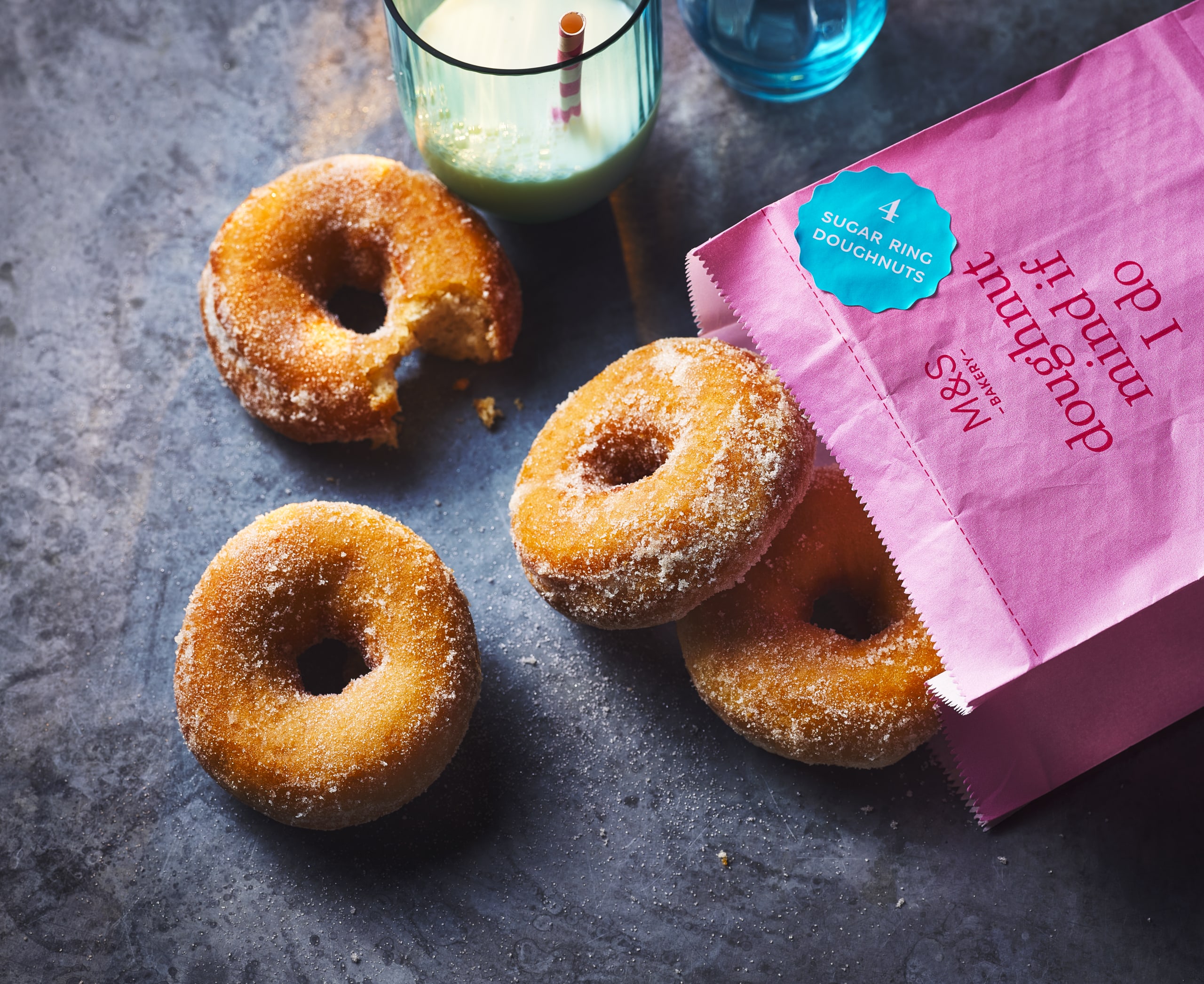 4 Sugar Ring Doughnuts M S