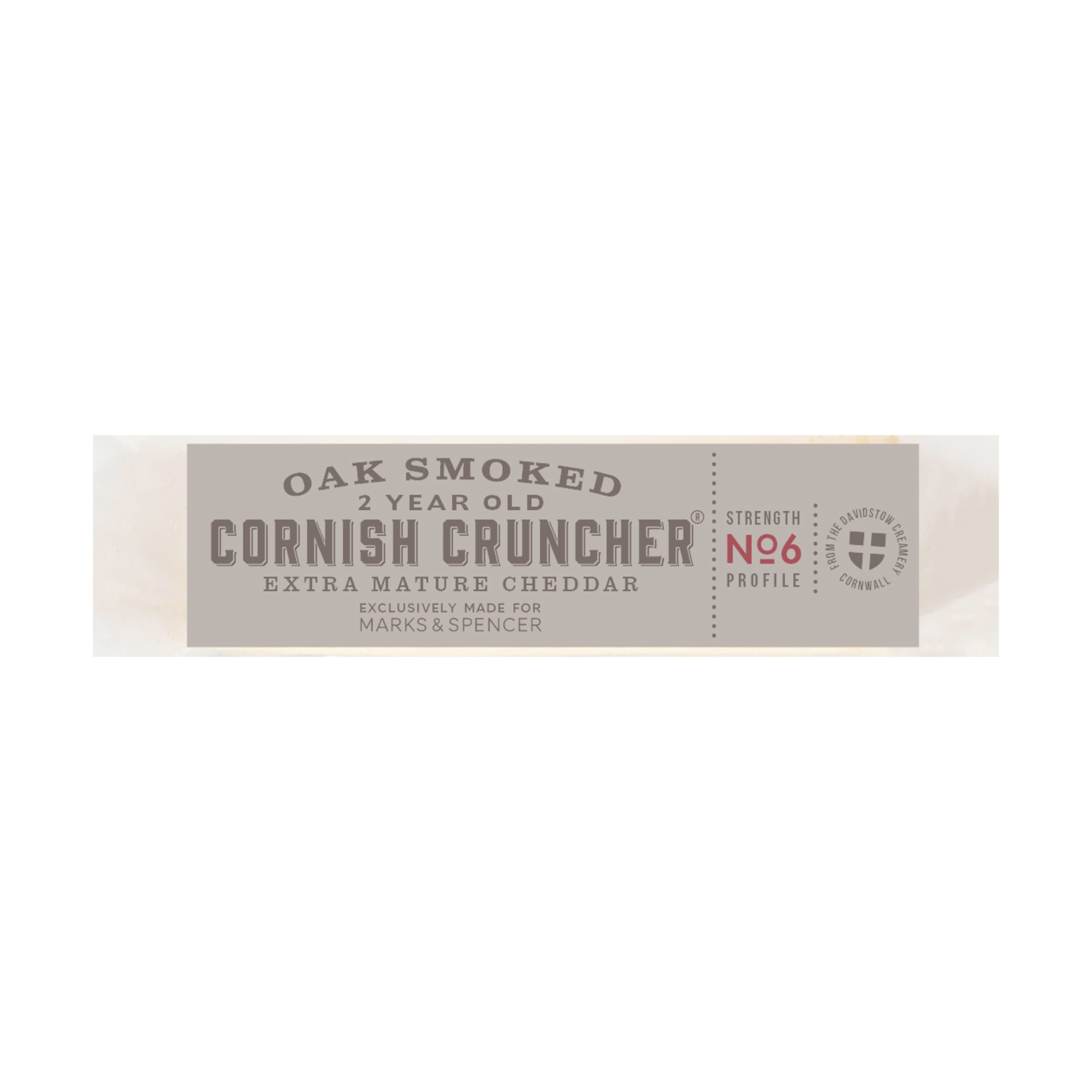 Oak Smoked 2 Year Old Cornish Cruncher Extra Mature Cheddar 1 of 2