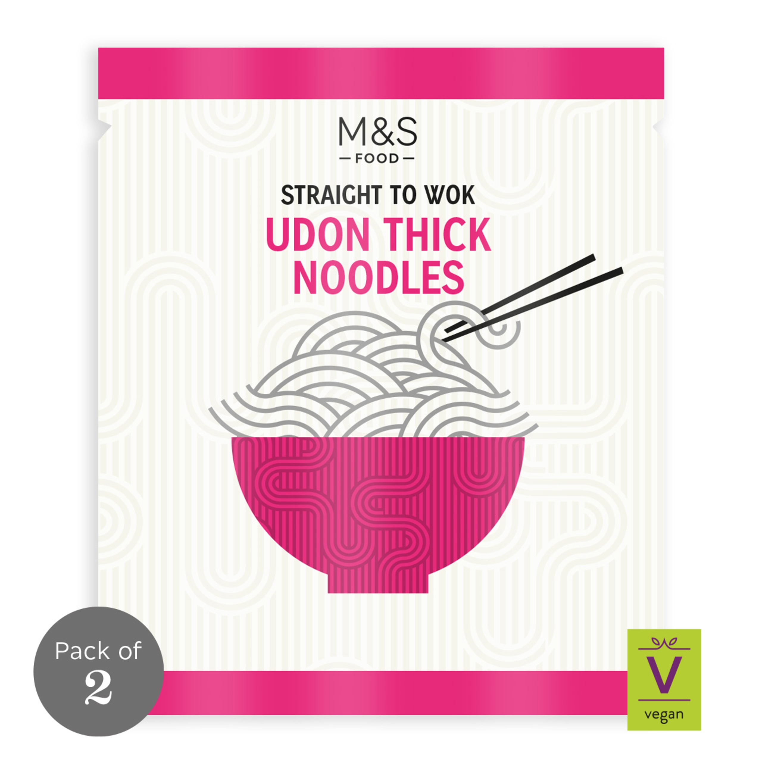 Straight To Wok Udon Thick Noodles 1 of 2