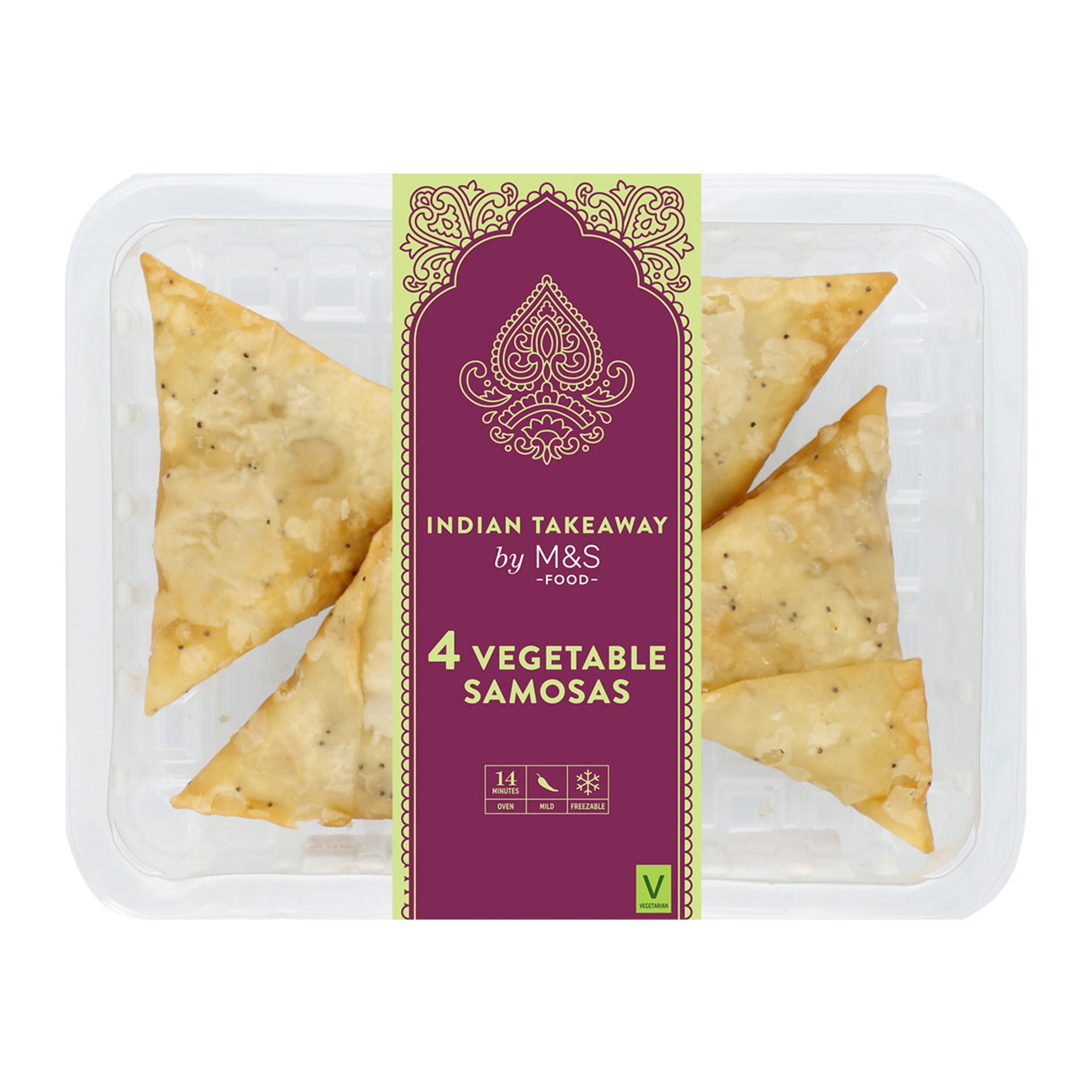4 Vegetable Samosas 1 of 1
