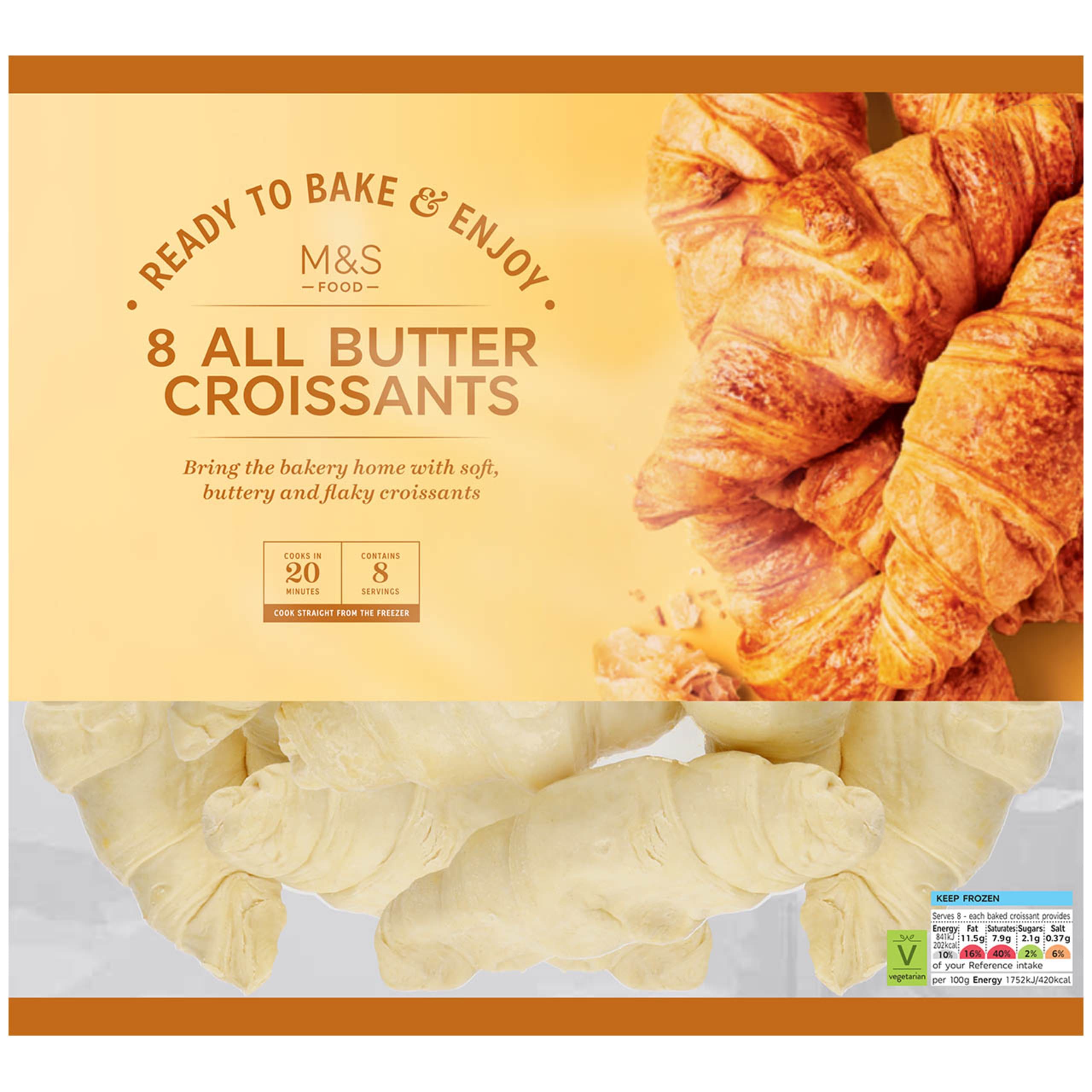 8 All Butter Ready to Bake Croissants 1 of 1