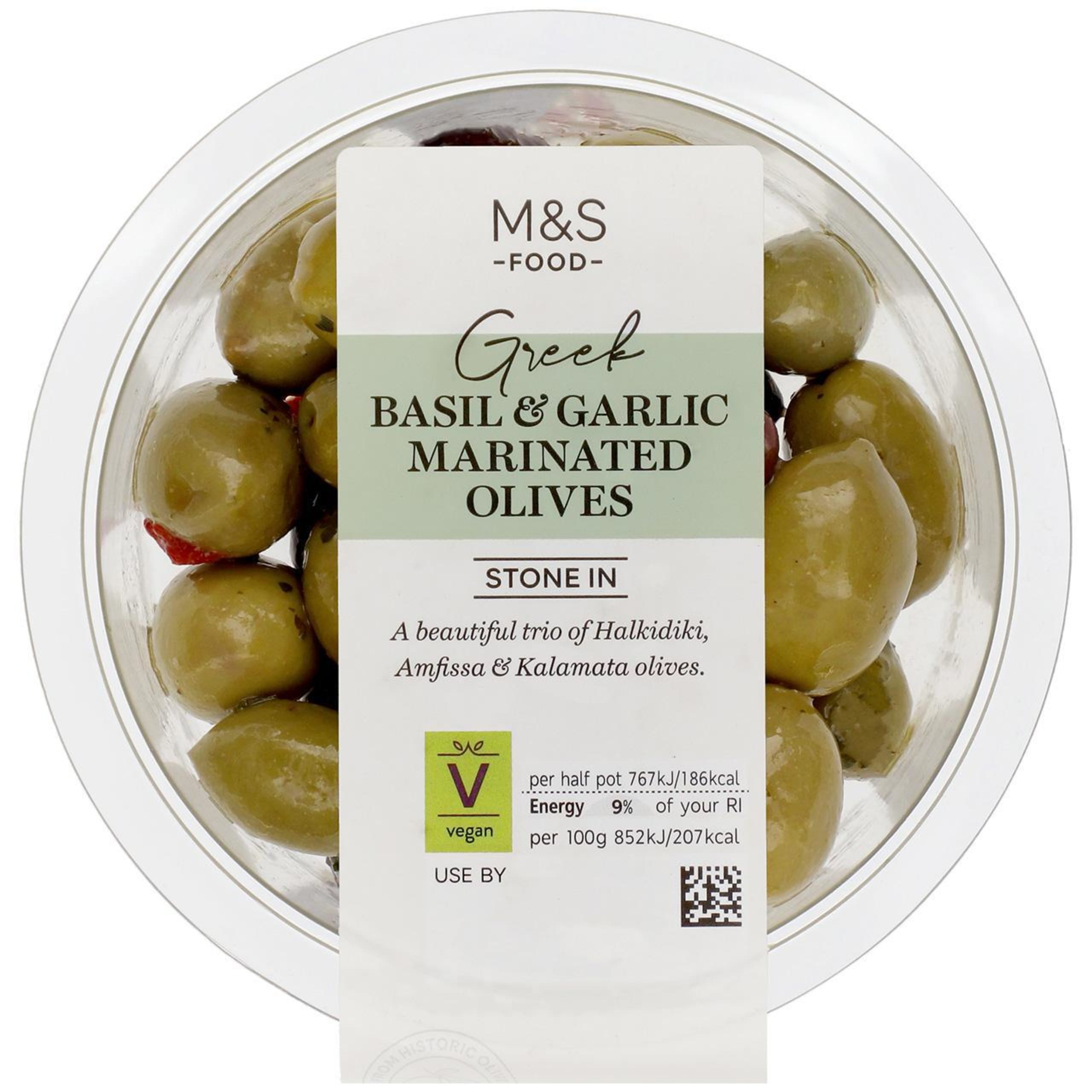 Greek Basil and Garlic Marinated Olives 1 of 1