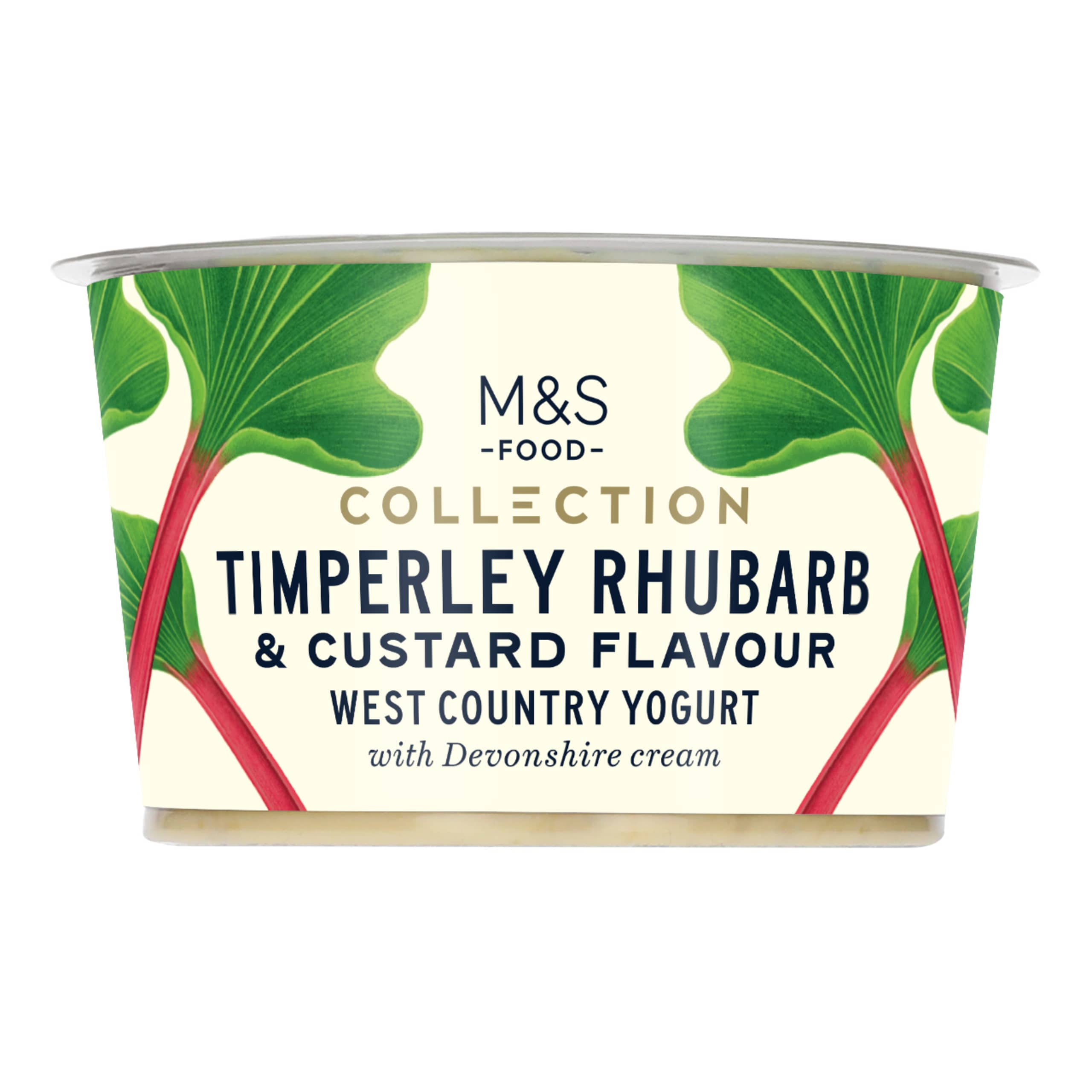 Collection Timperley Rhubarb and Custard Flavour West Country Yogurt 1 of 1