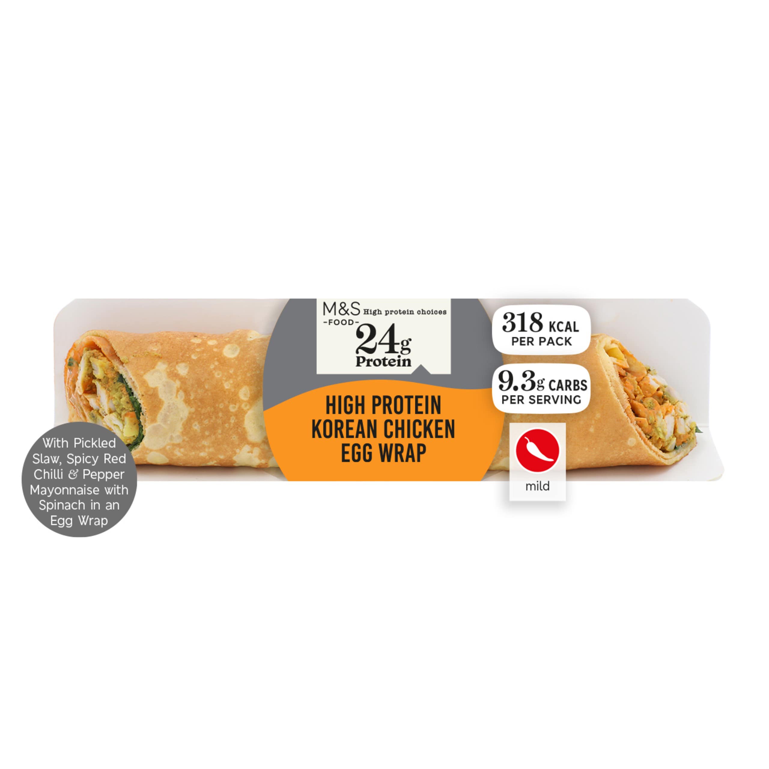 High Protein Korean Chicken Egg Wrap 1 of 2