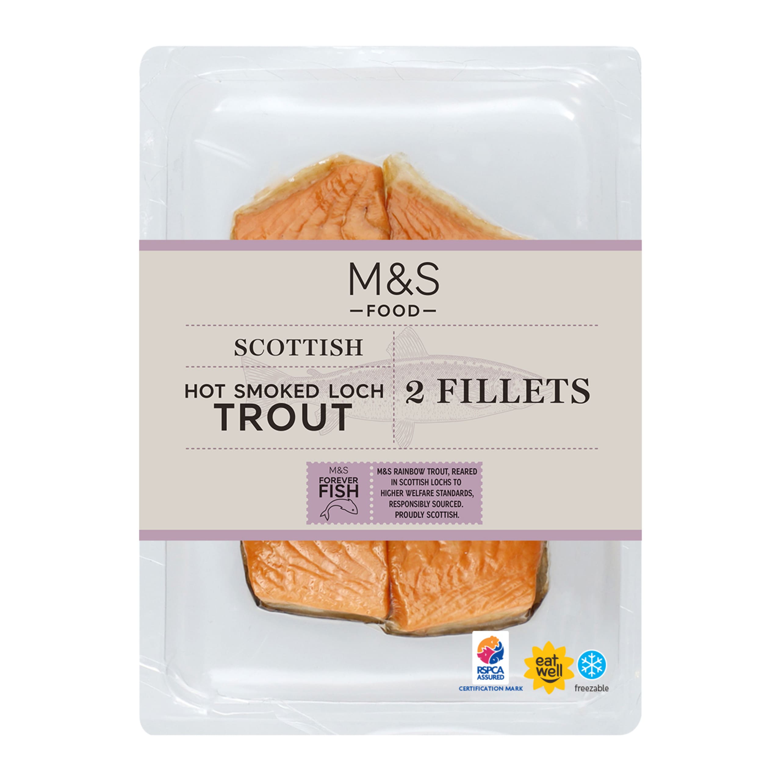 Scottish Hot Smoked Loch Trout Fillets 1 of 1