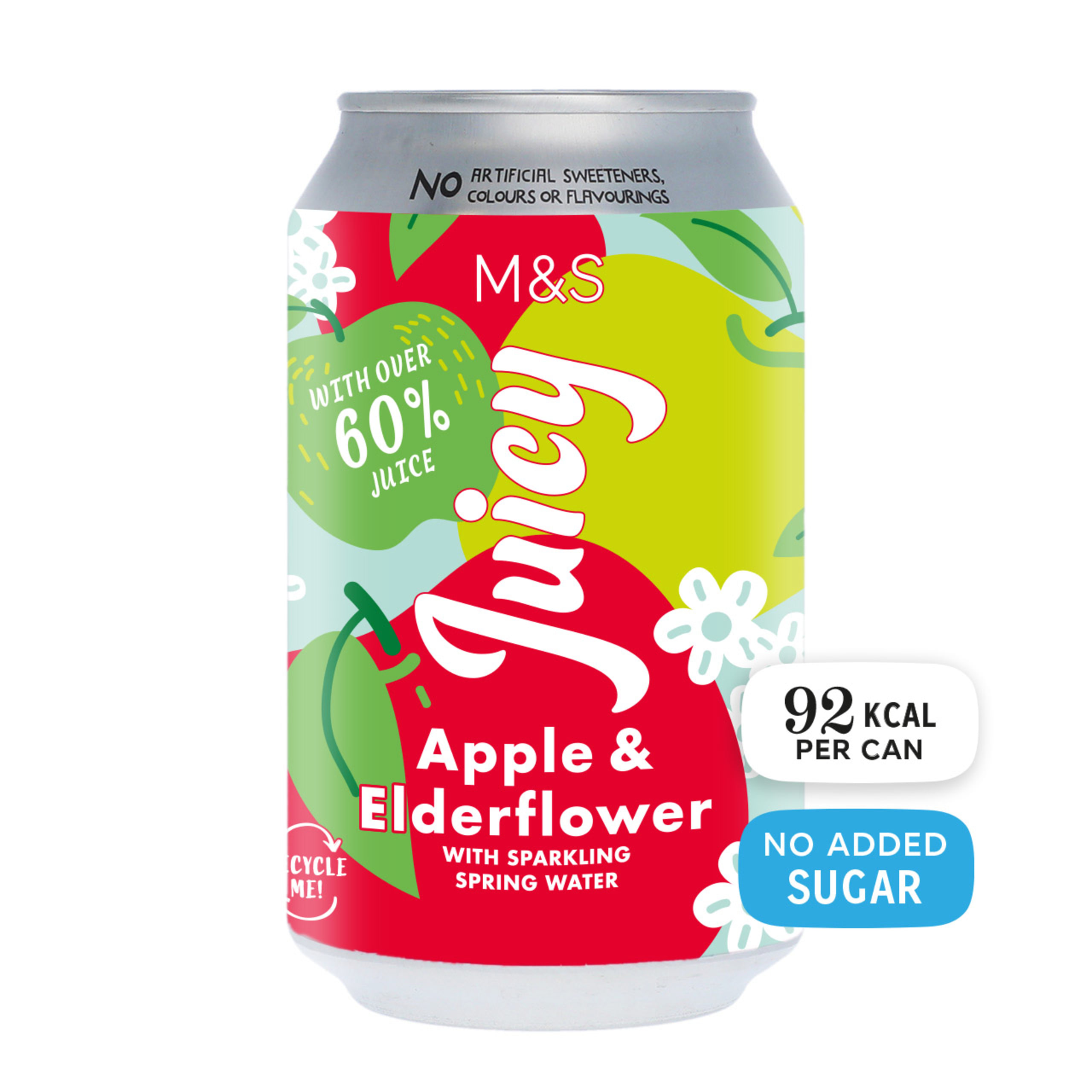 Apple and Elderflower with Sparkling Spring Water Juicy 1 of 1
