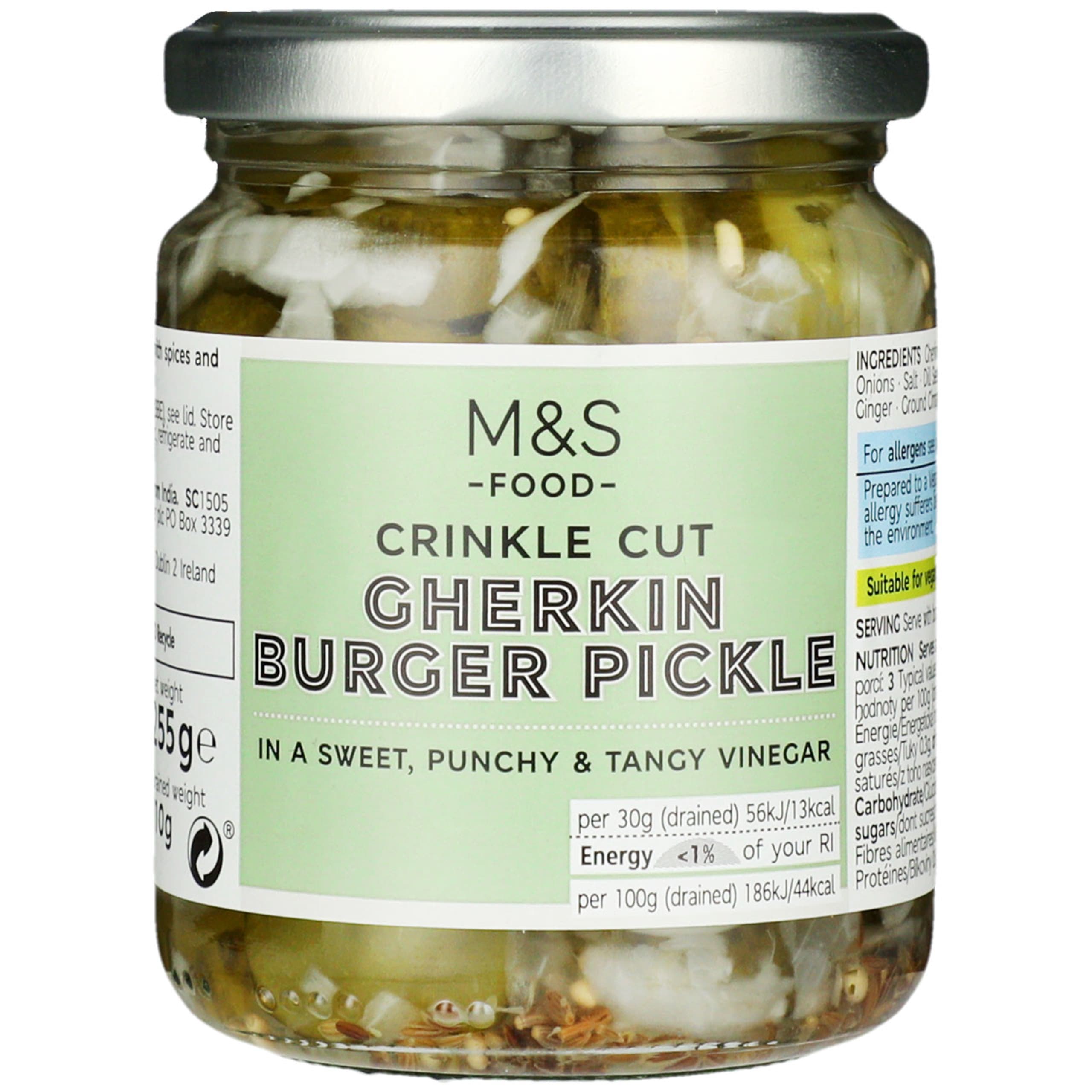 Crinkle Cut Gherkin Burger Pickle 1 of 1