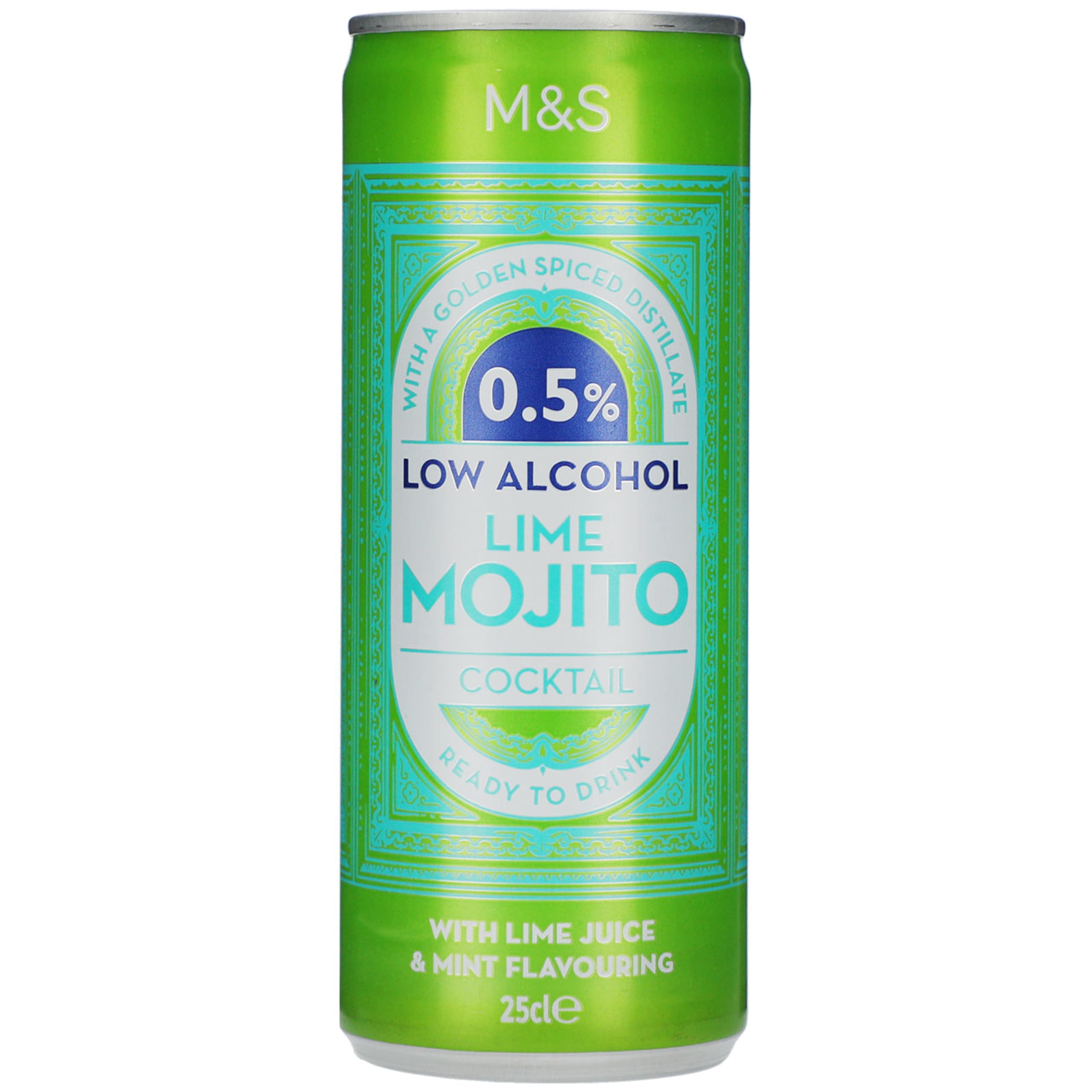 0.5% Low Alcohol Lime Mojito Cocktail 1 of 2