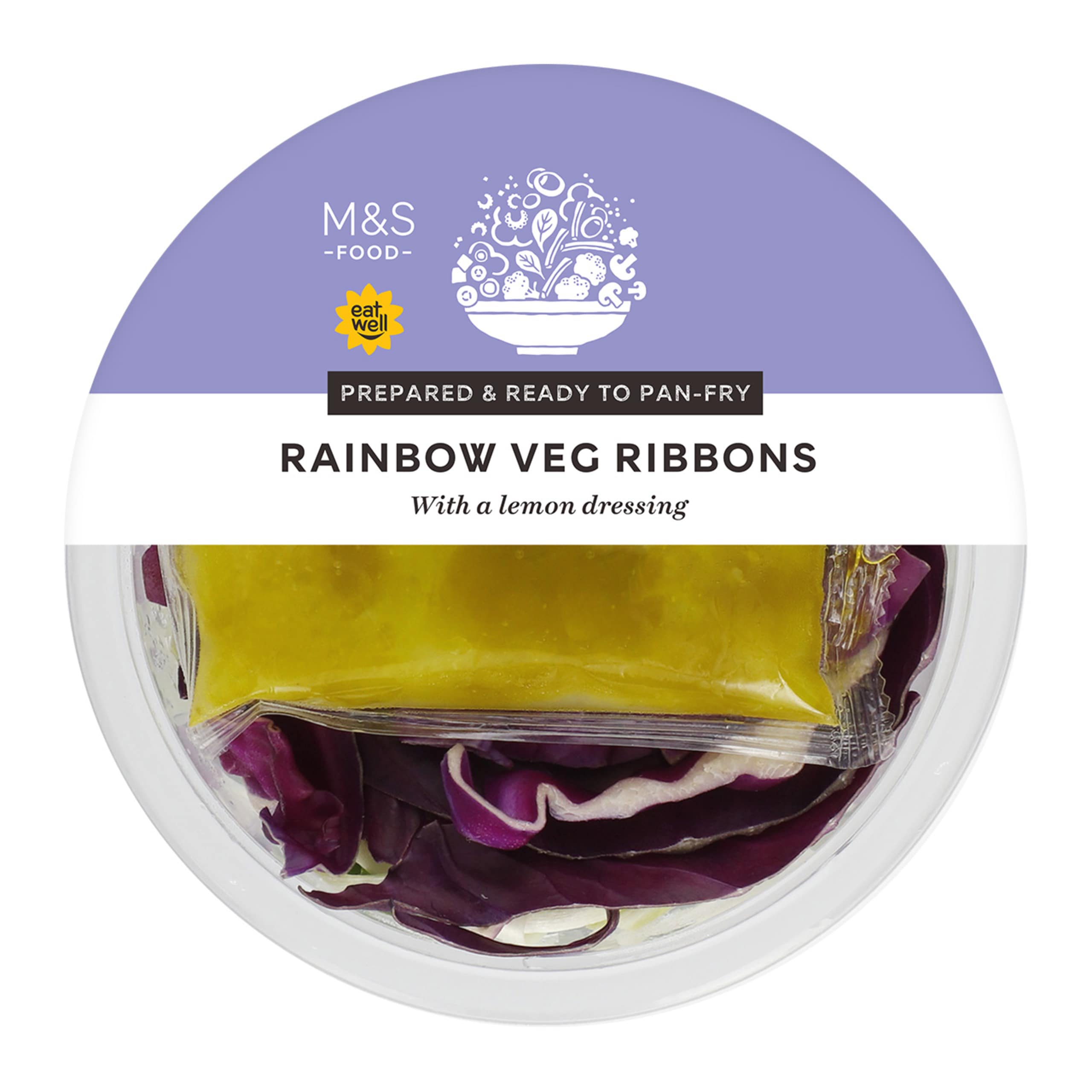 Rainbow Veg Ribbons with Lemon Dressing 1 of 1