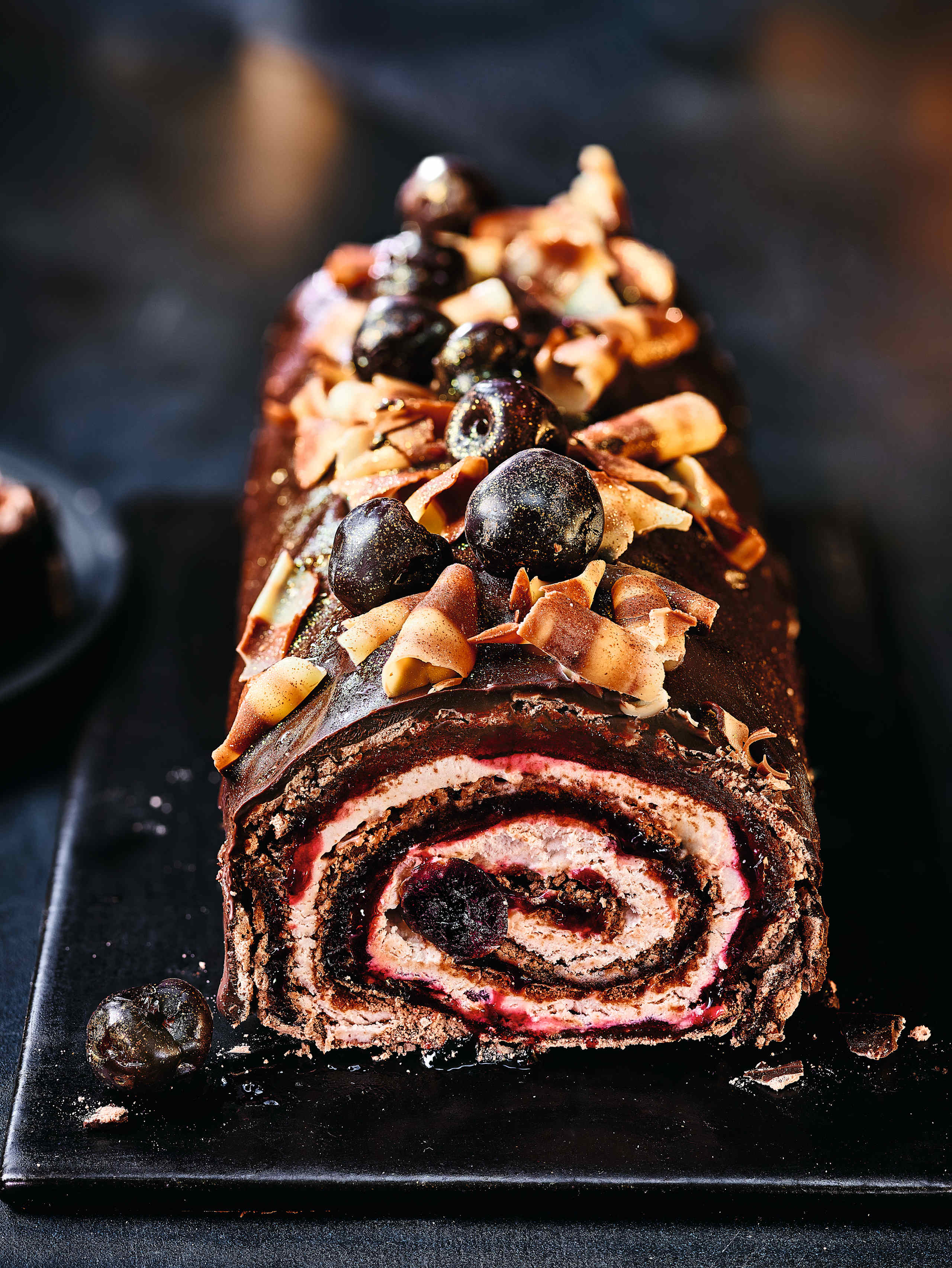 Collection Chocolate Cherry Yule Roulade 3 of 3