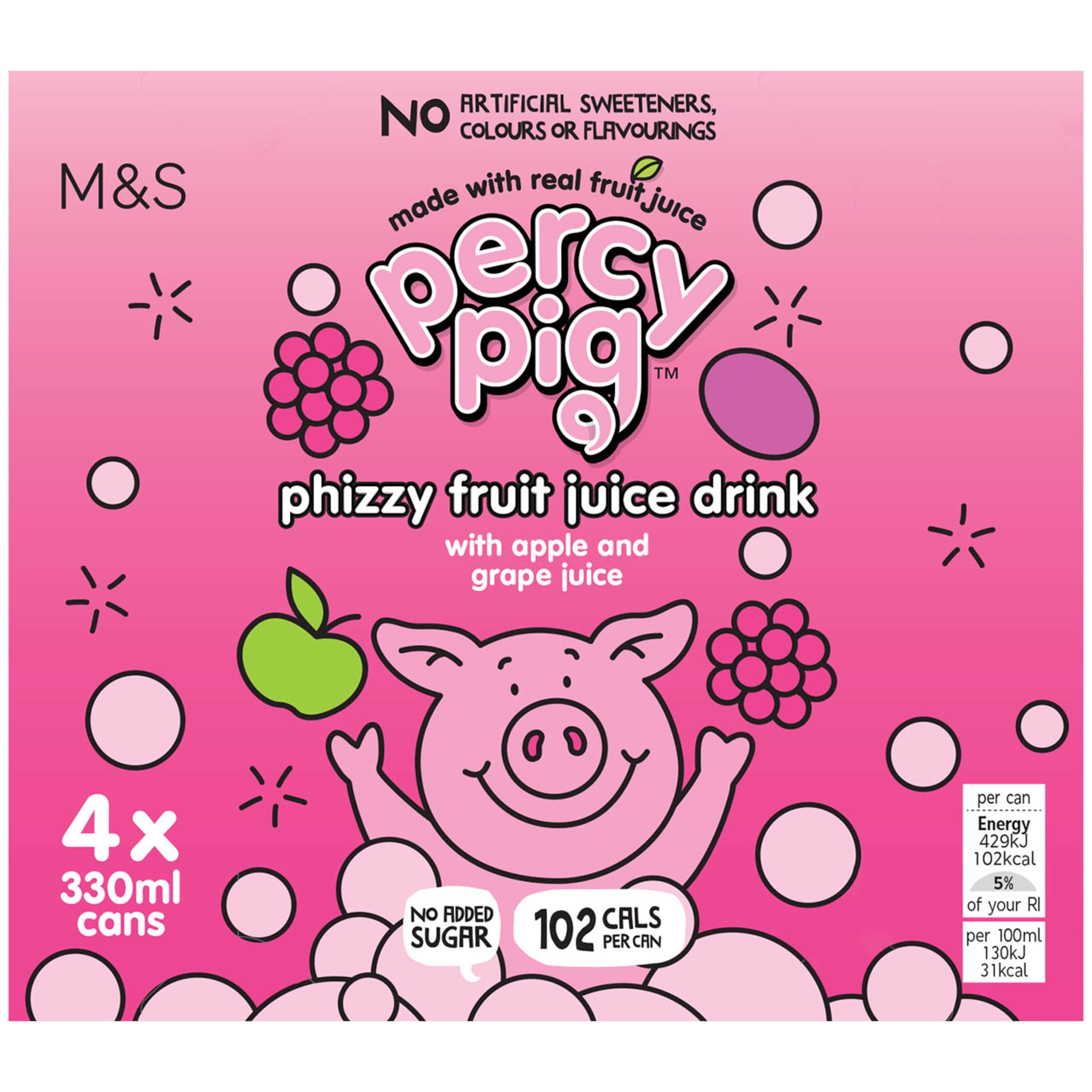 Percy Pig Phizzy Fruit Juice Drinks 1 of 1