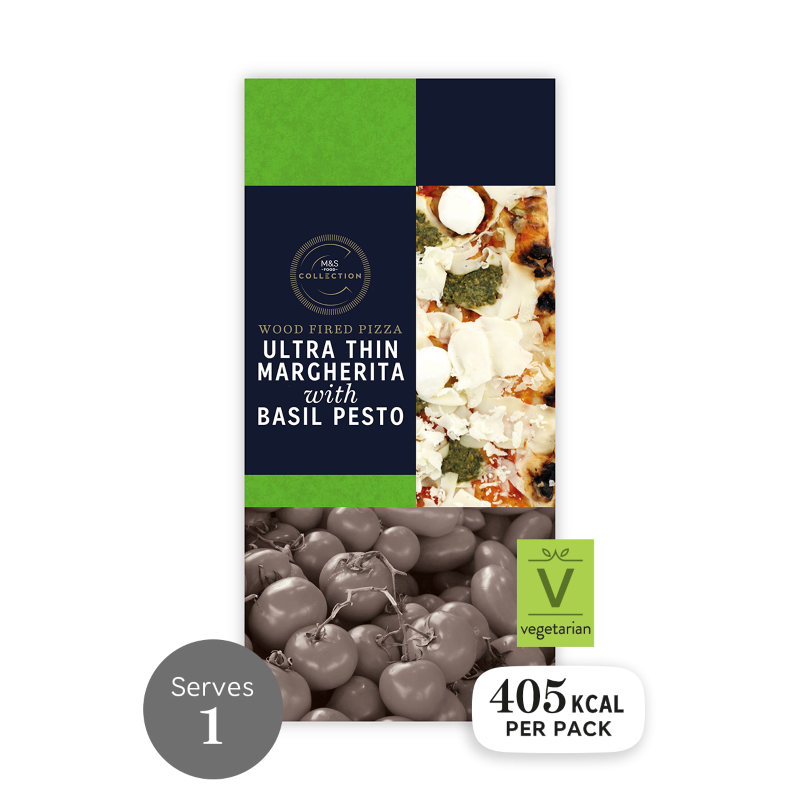 Collection Ultra Thin Margherita Pizza with Basil Pesto 1 of 3