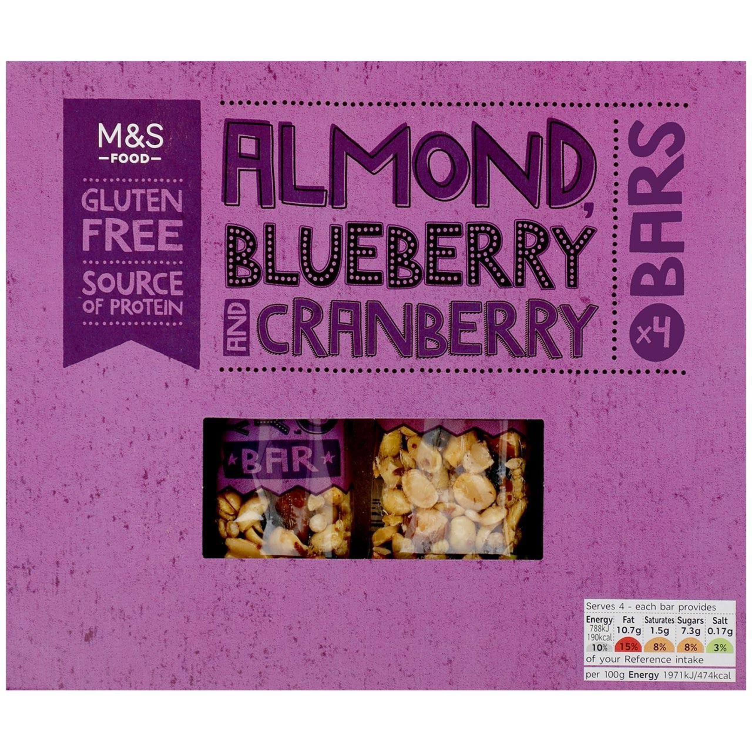 Almond, Blueberry and Cranberry Bars 1 of 1