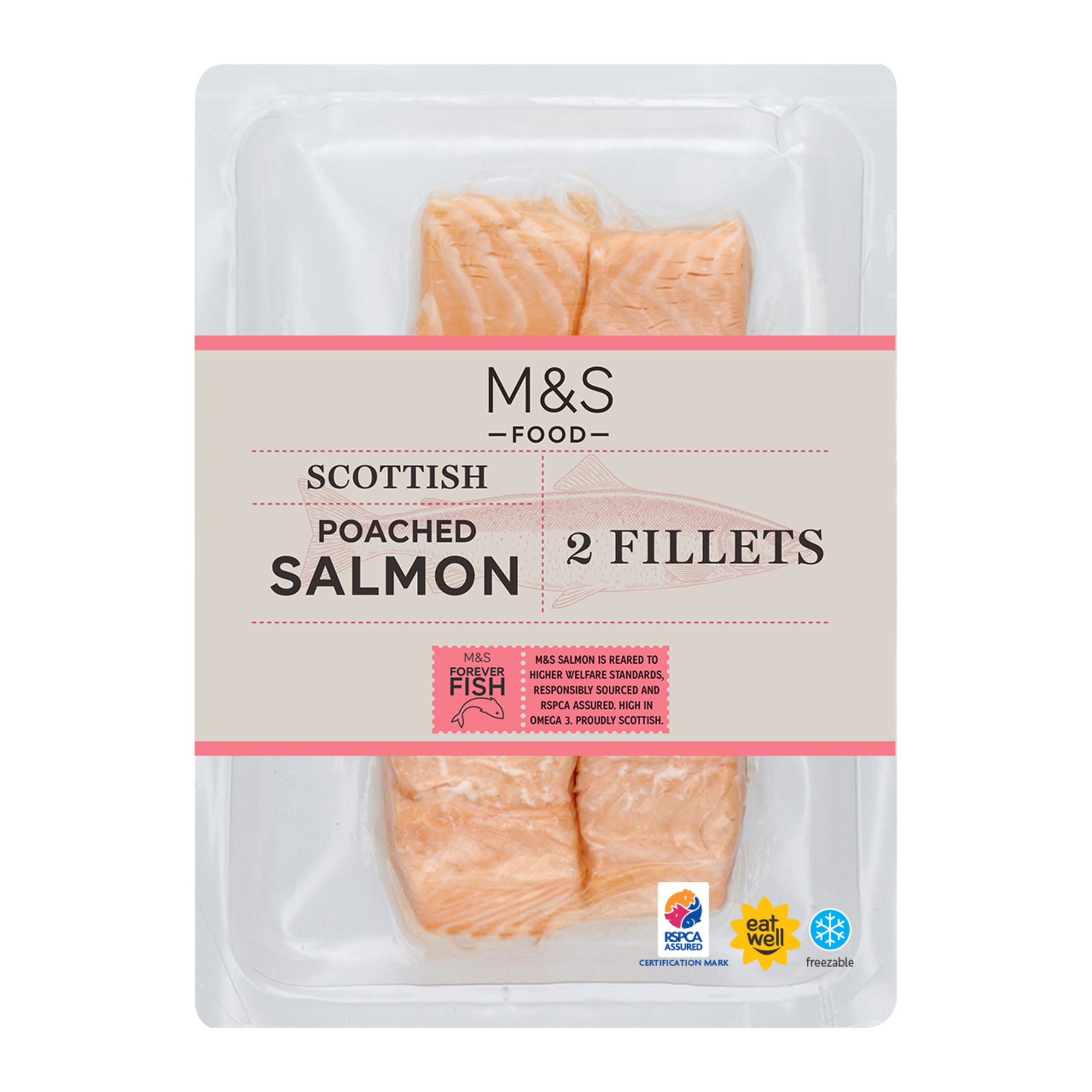Scottish Poached Salmon Fillets 1 of 1