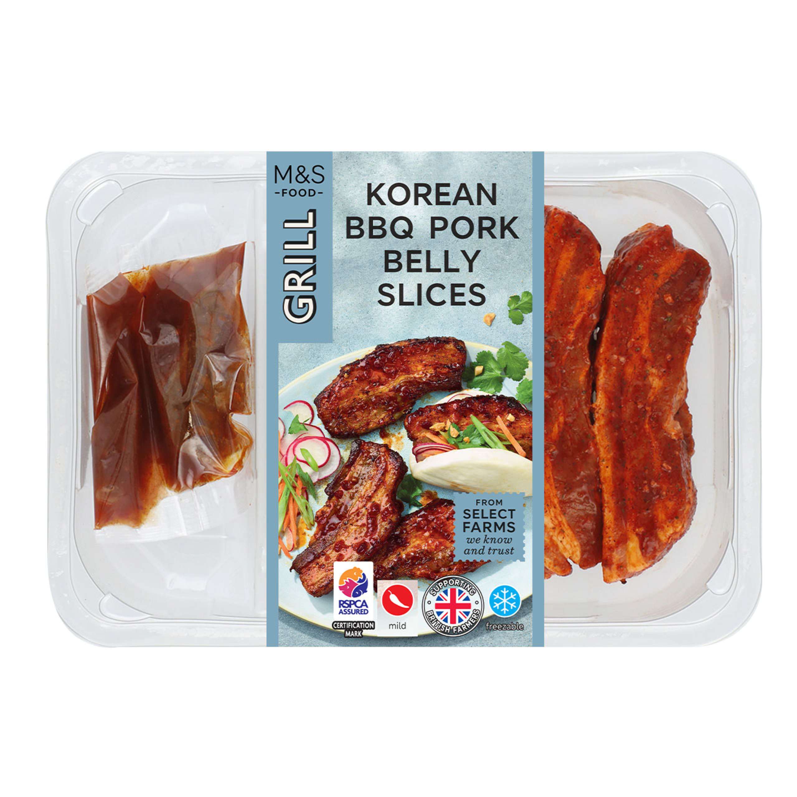 Korean BBQ Pork Belly Slices with Gochujang Sauce 1 of 1