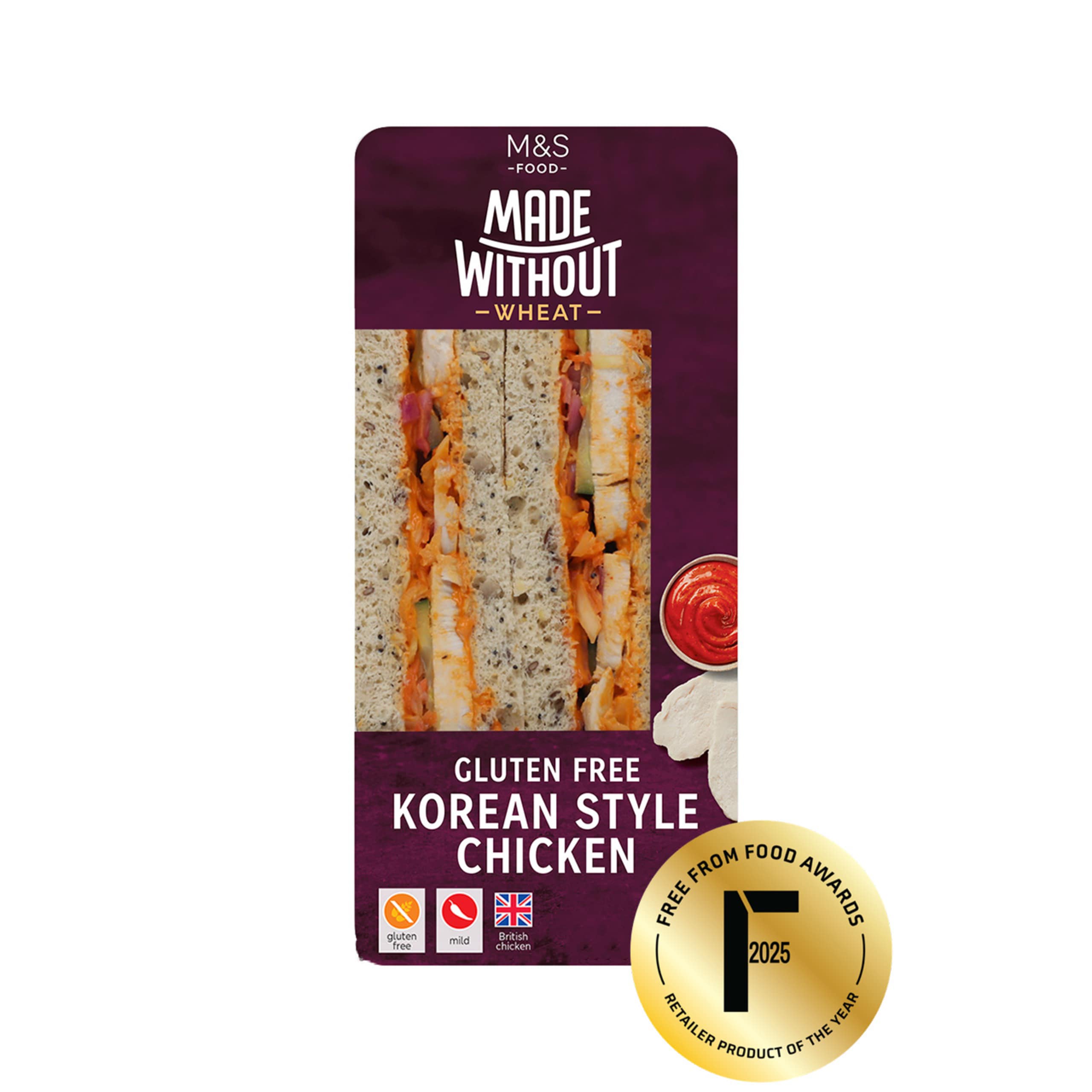 Made Without Wheat Korean Style Chicken Sandwich 1 of 1
