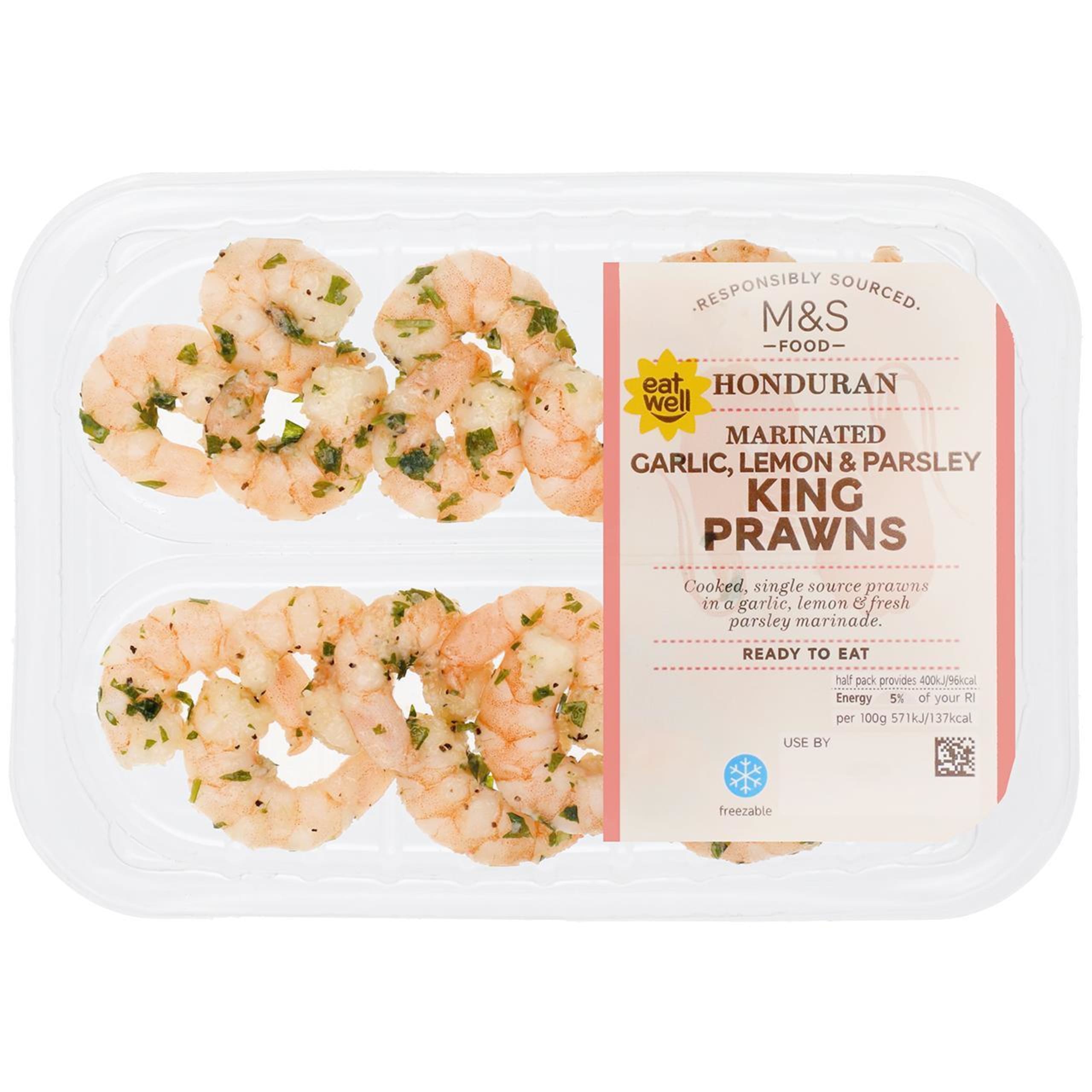 Honduran Marinated Garlic, Lemon & Parsley King Prawns 1 of 1