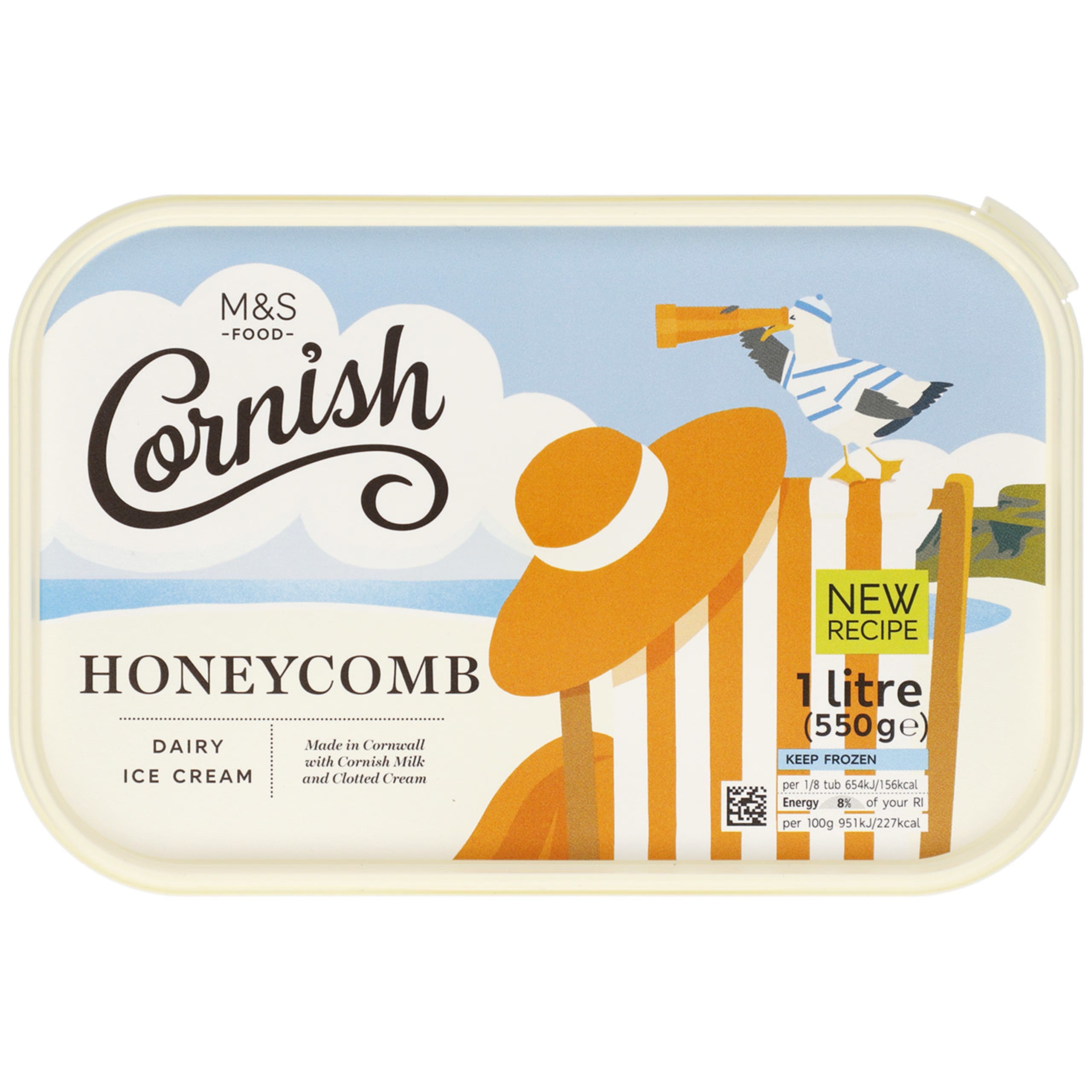 Cornish Clotted Cream Honeycomb Dairy Ice Cream 1 of 2